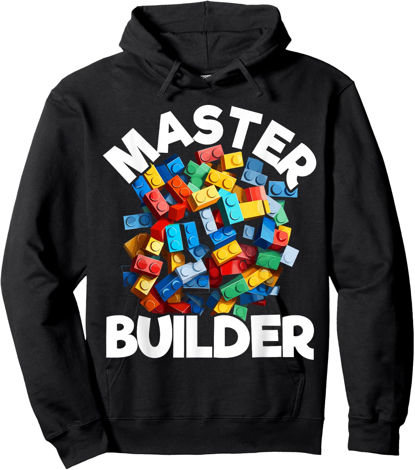 Master Builder Bricks Blocks Play Toys Hoodie - Hoodie | Black