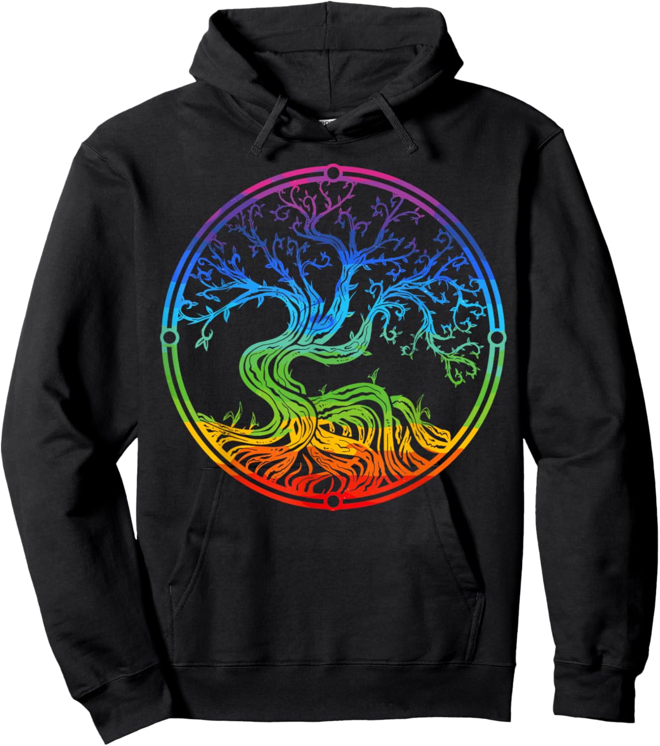 Tree Yggdrasil Viking Celtic Norse Life Symbol Hoodie - Hoodie | Black
