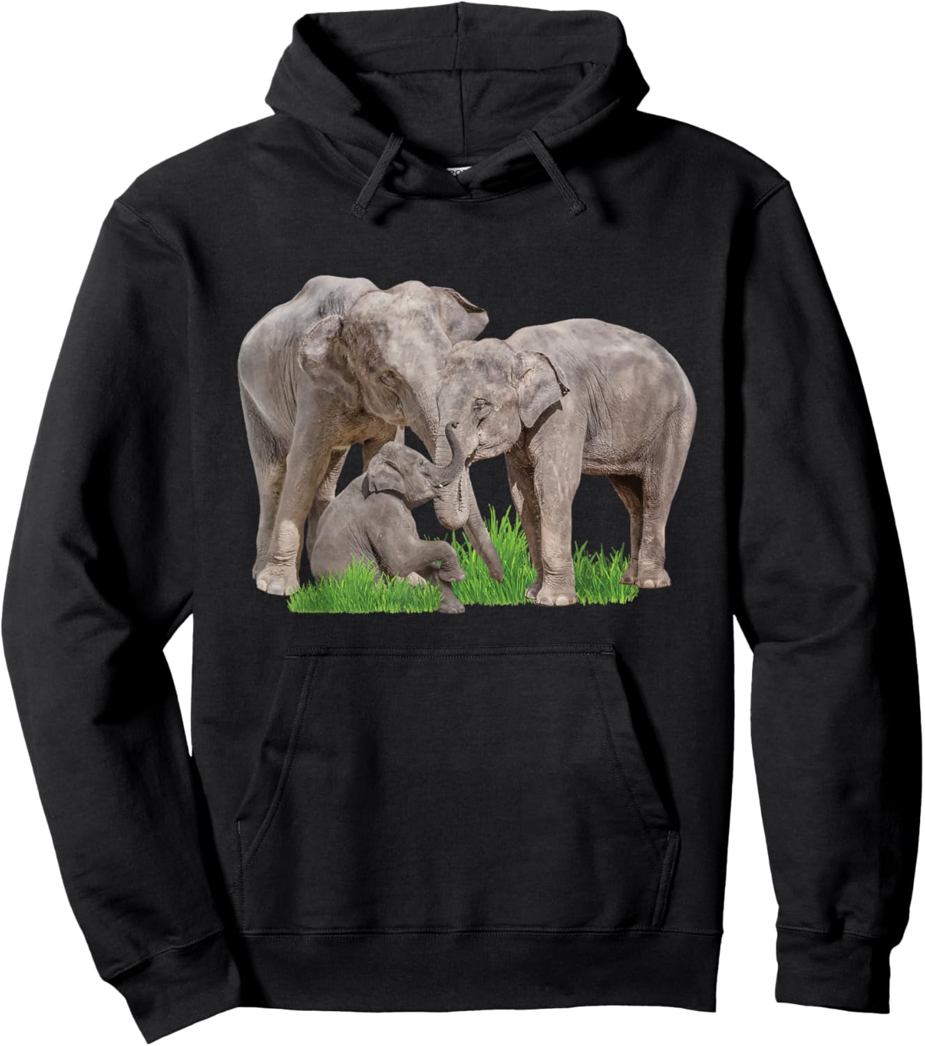 Elephant Family - Zookeeper Zoologist Wildlife Safari Lover Hoodie - Hoodie | Black