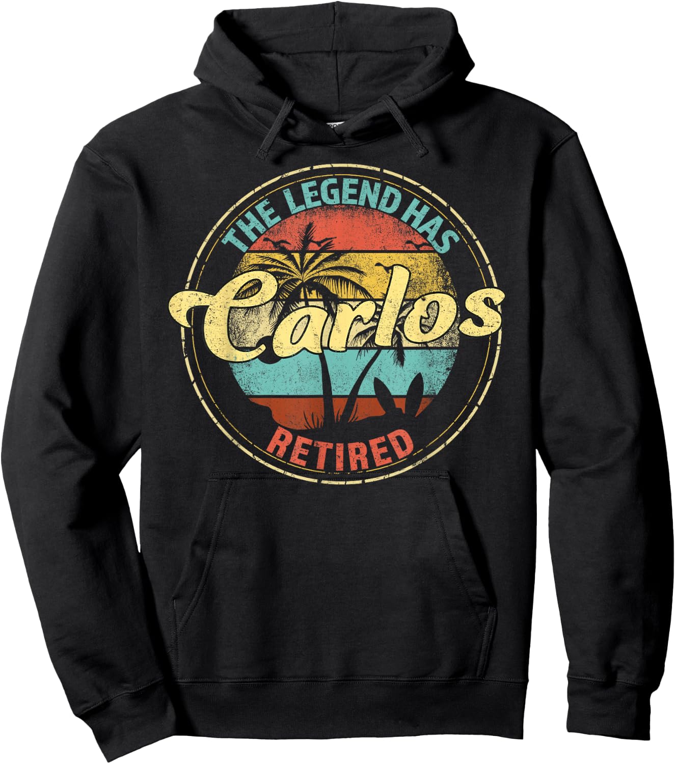 Carlos Legend Has Retired Personalized Retirement Hoodie - Hoodie | Black