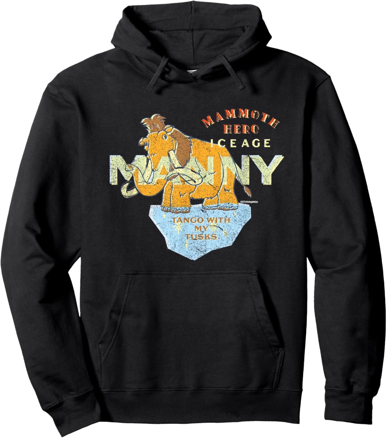 Ice Age Manny Mammoth Hero Tango with My Tusks Hoodie - Hoodie | Black