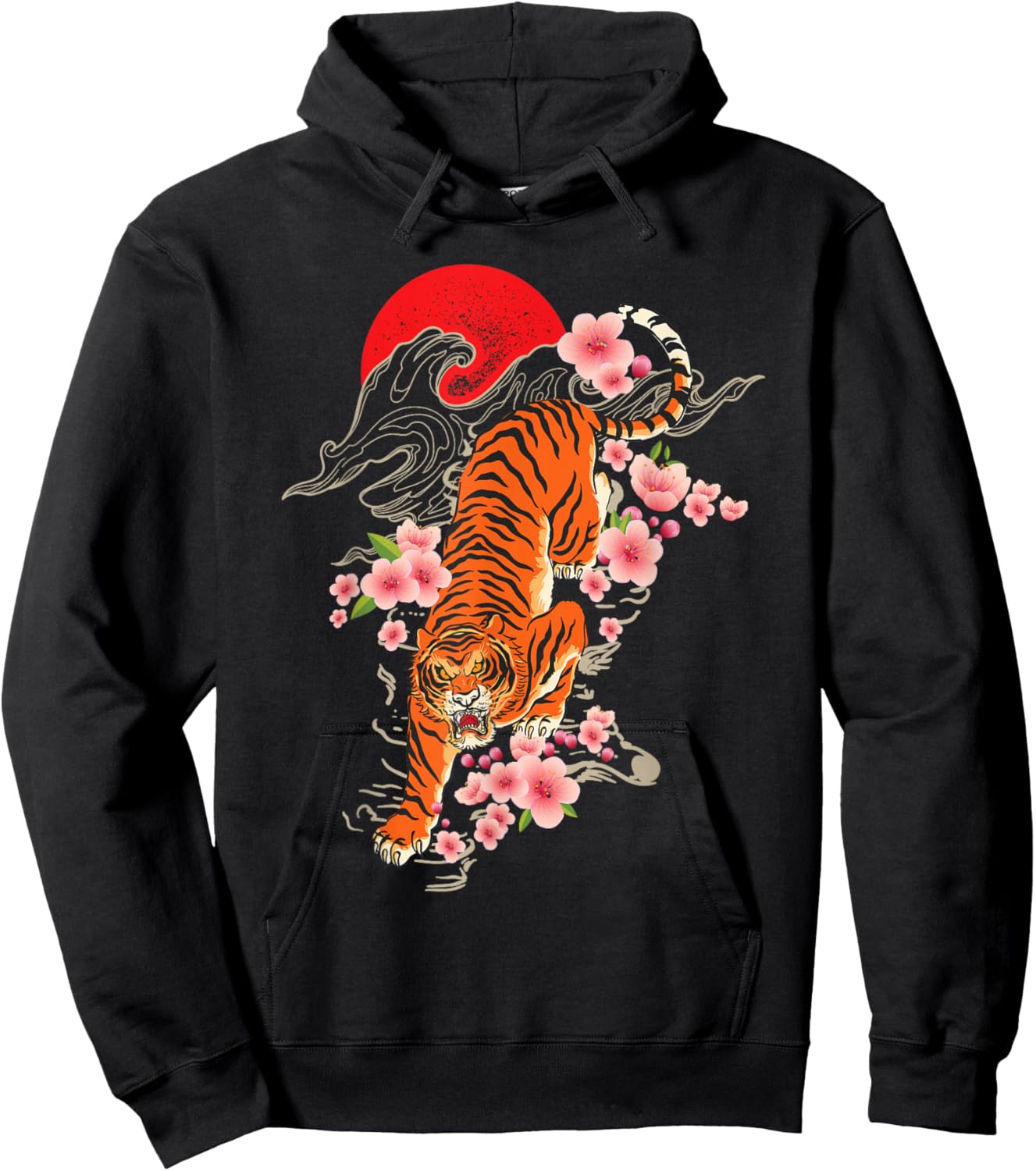 Japanese Tiger - Zoologist Wild Animal Zoo Lover Safari Hoodie - Hoodie | Black