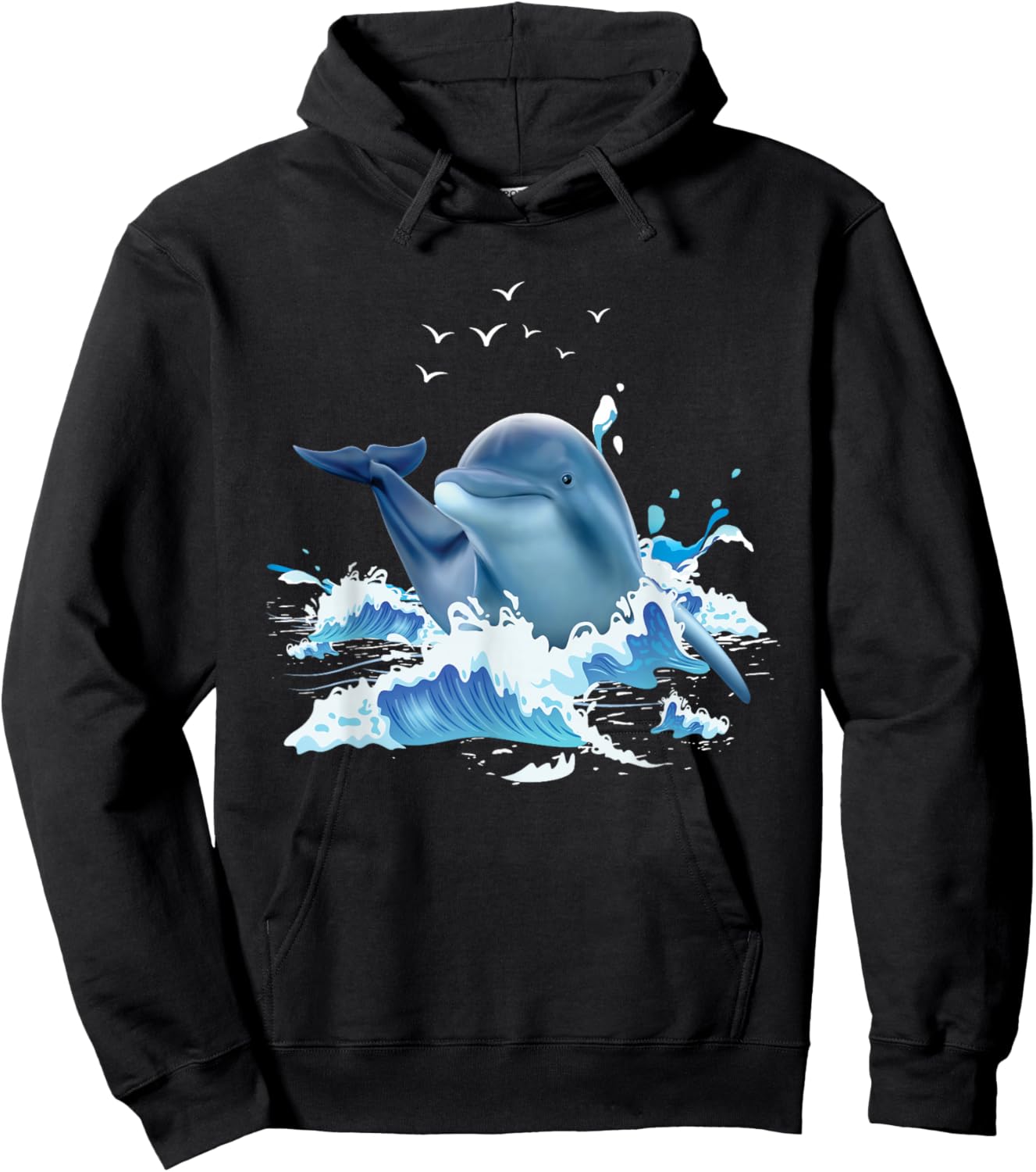 Dolphin Lover Zookeeper Marine Biologist Sea Animal Lover Hoodie - Hoodie | Black