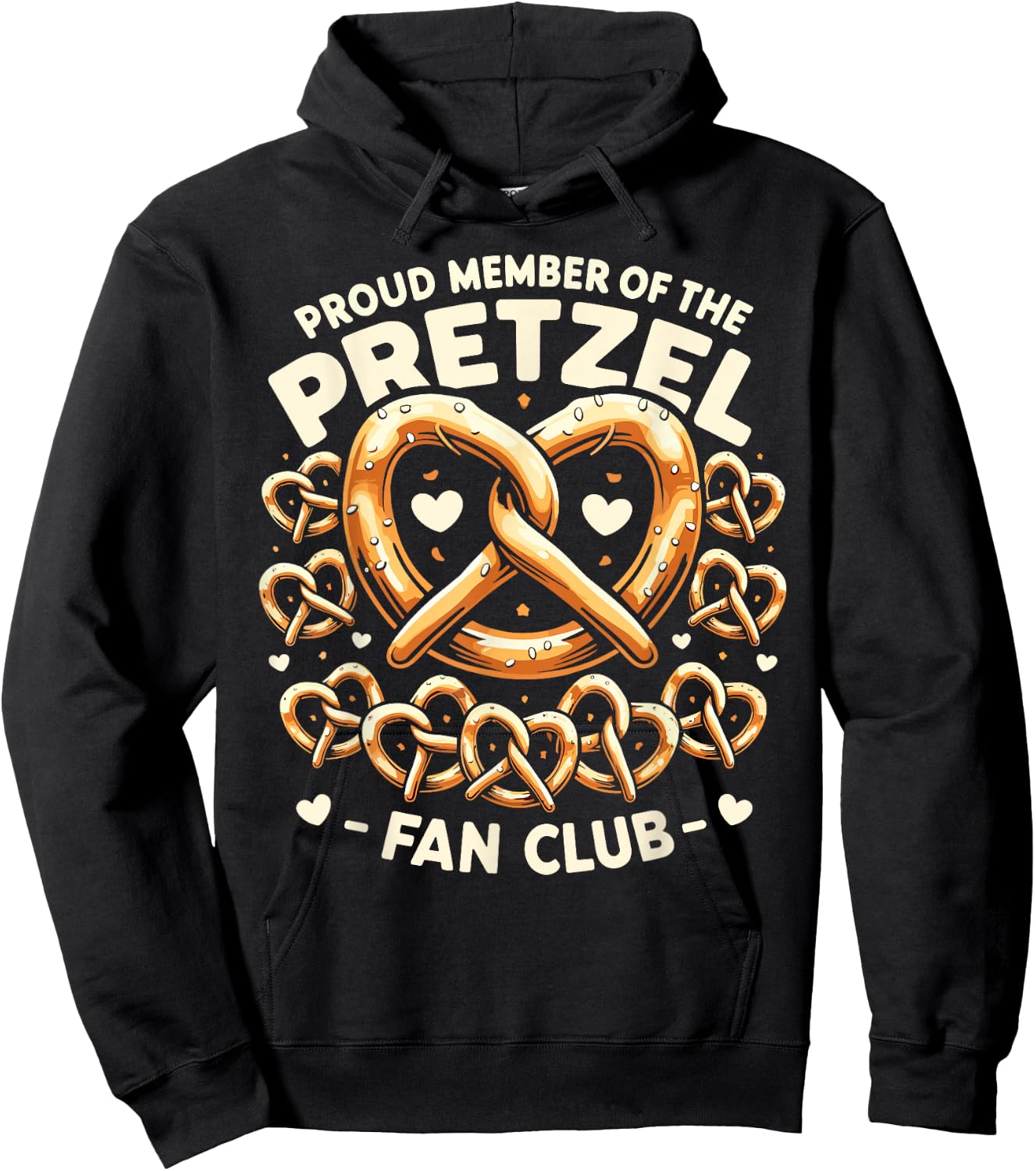 Funny Pretzel Lover German Food Pretzel Day Hoodie - Hoodie | Black