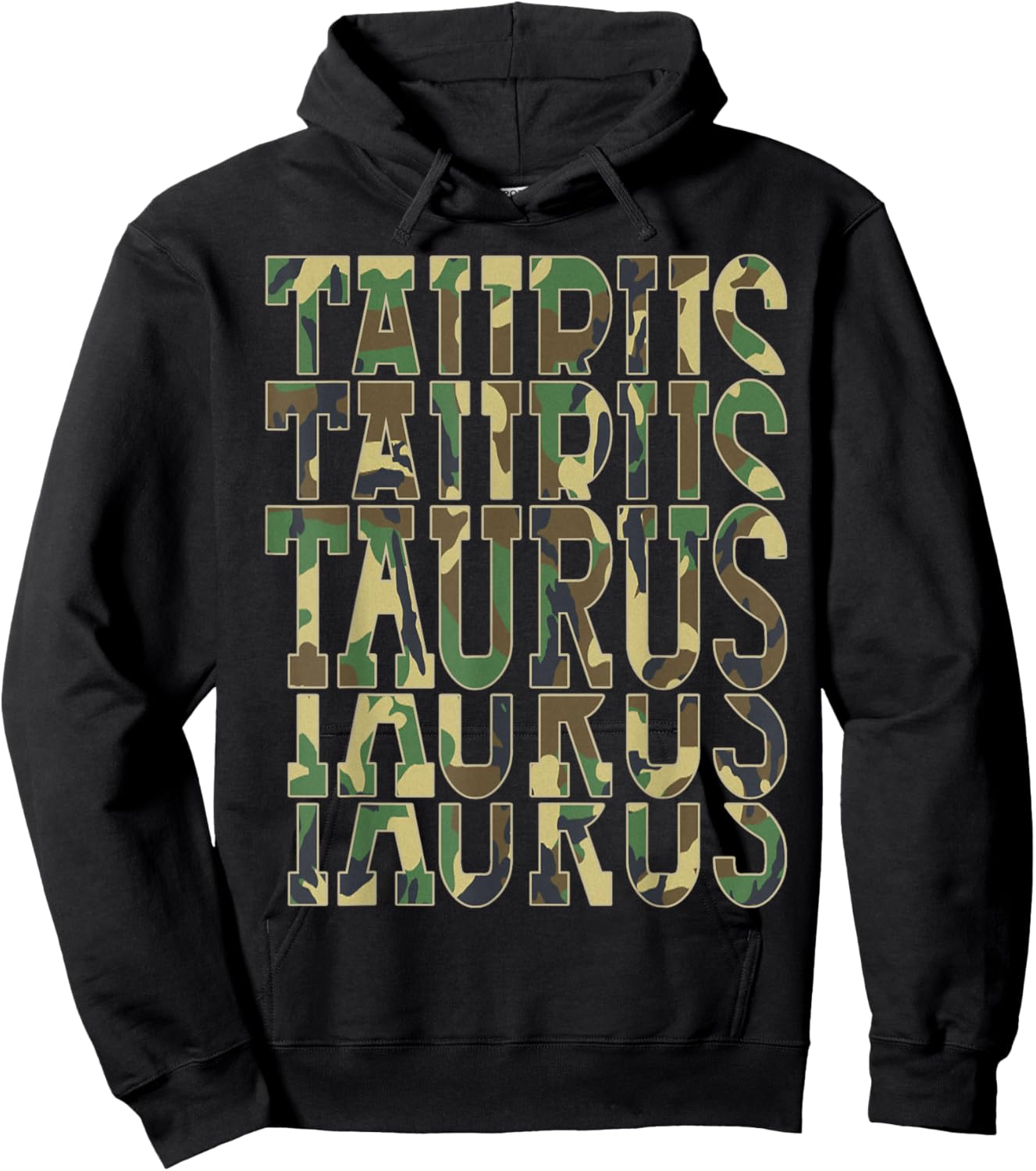 April King Man Born in May Taurus Zodiac Camouflage Birthday Hoodie - Hoodie | Black