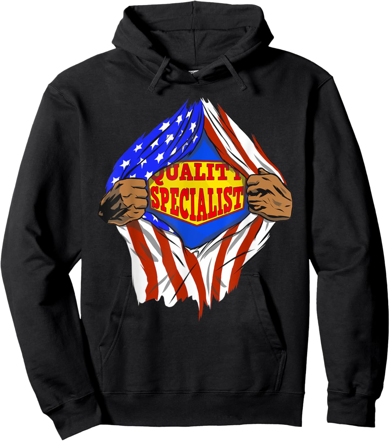 Funny Super Quality Specialist Hero Job Hoodie - Hoodie | Black