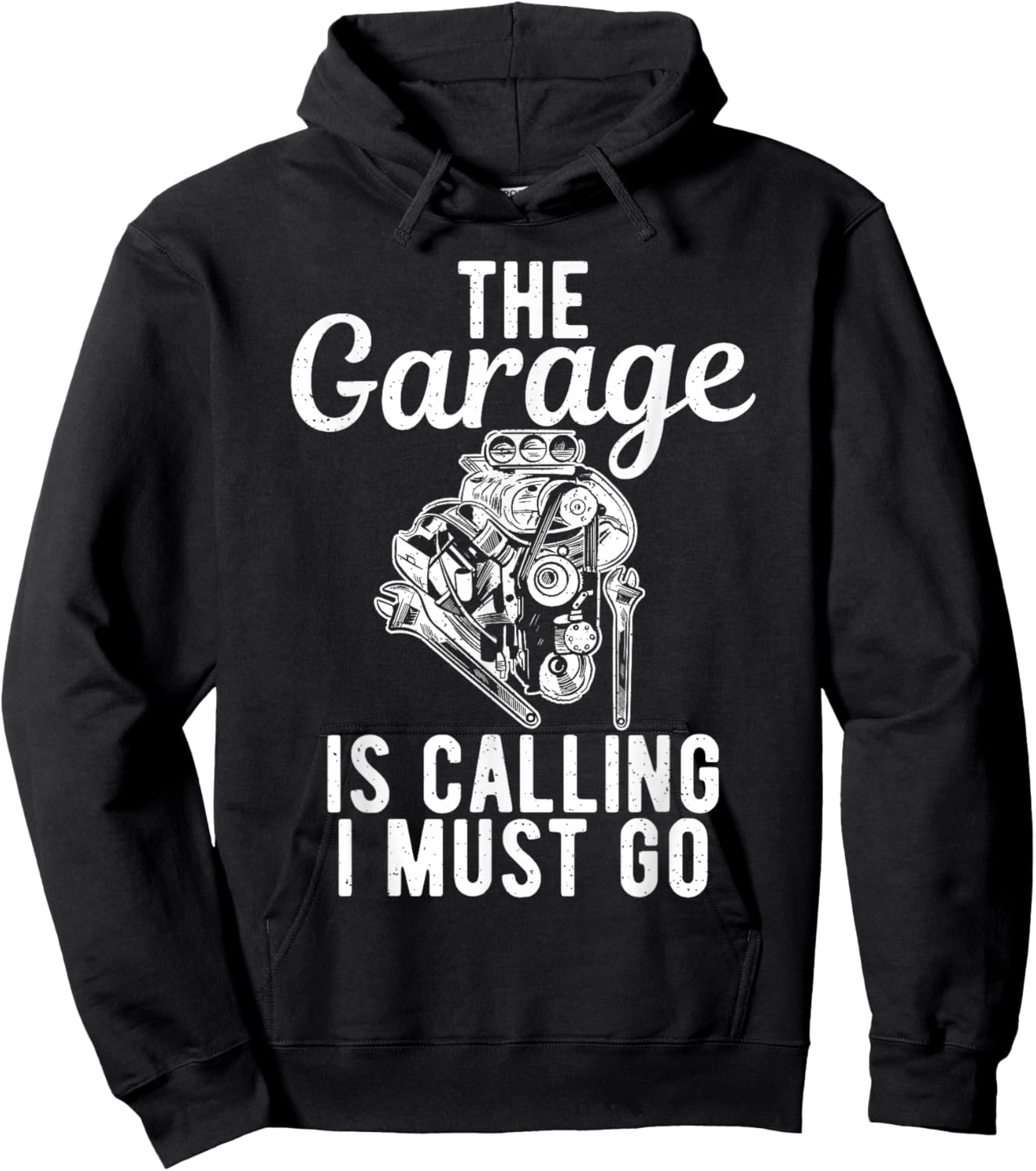 The Garage is calling i must go Repair Mechanic Hoodie - Hoodie | Black