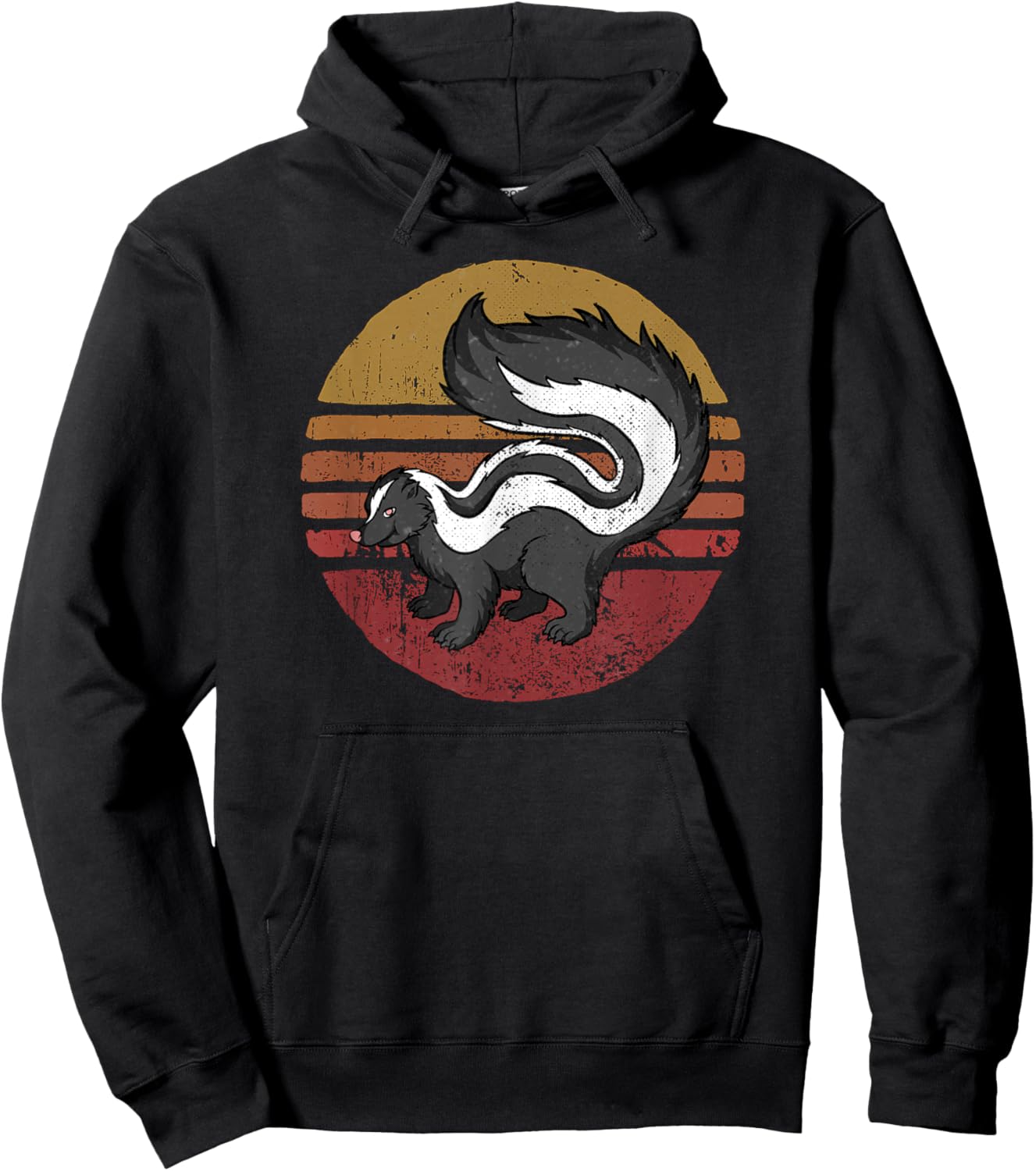 Vintage Skunk Retro Style Skunk Lover Hoodie - Hoodie | Black