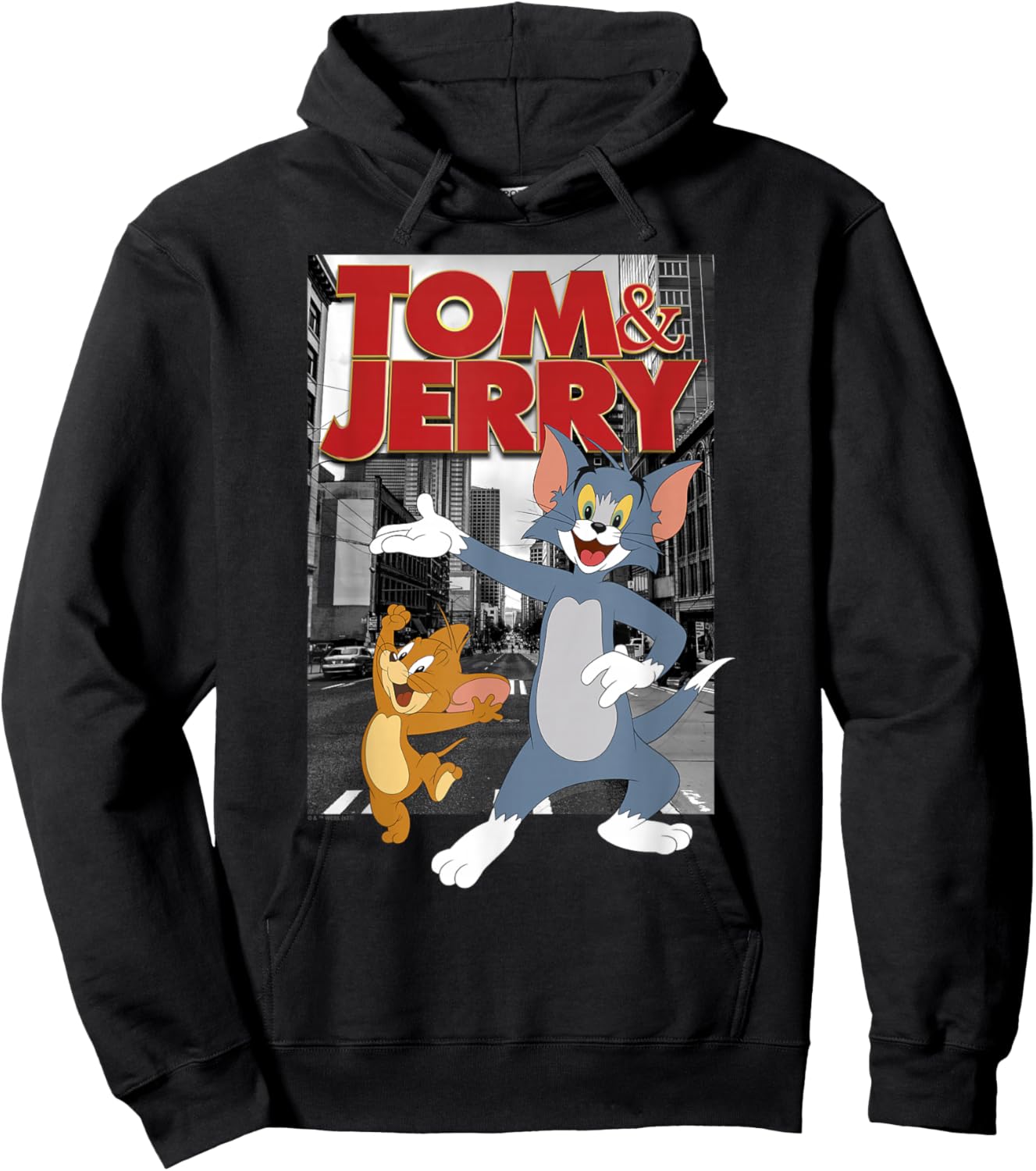 Tom and Jerry in The City Hoodie - Hoodie | Black