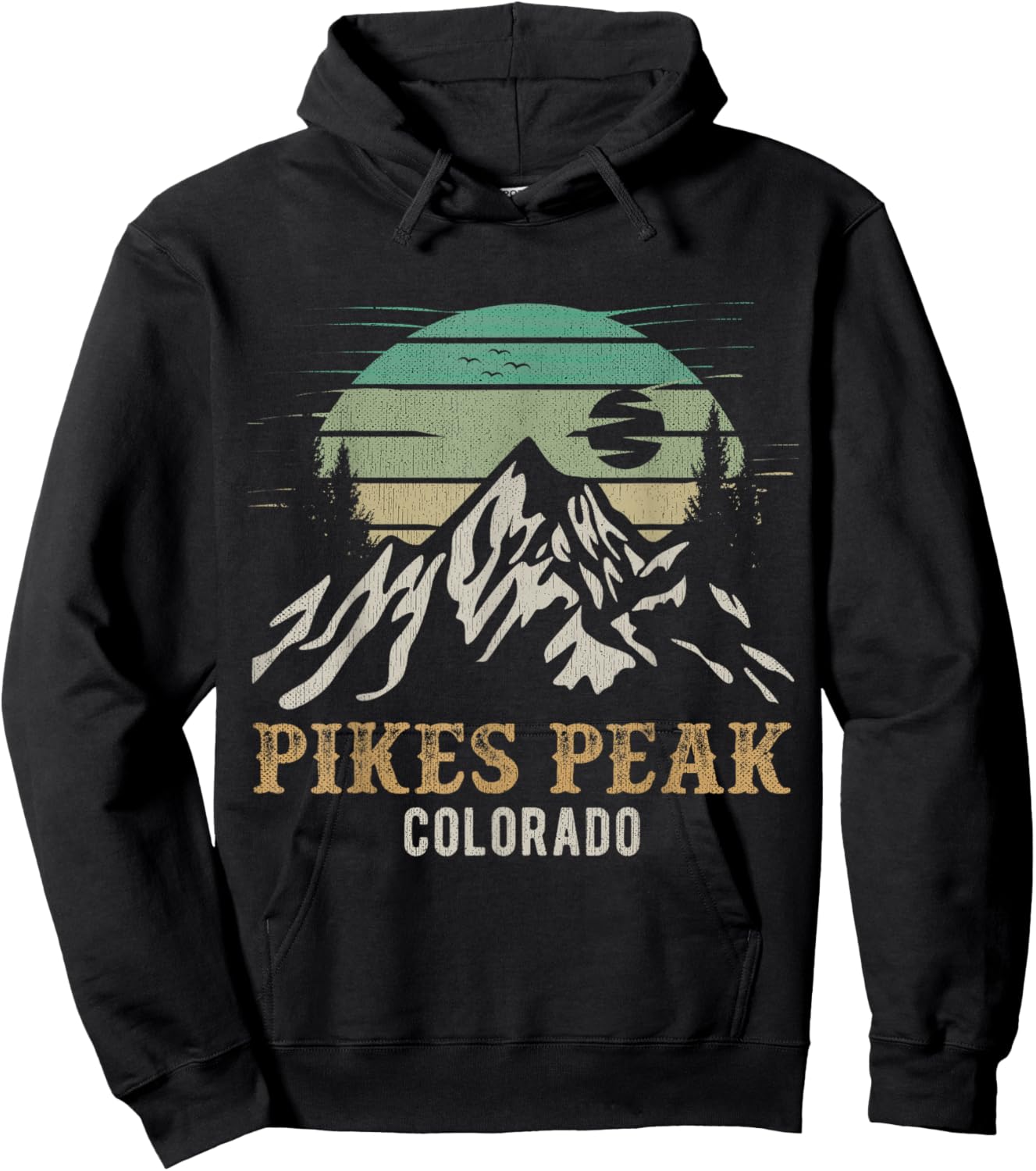 Pikes Peak National Park Merchandise Hiking Pikes Peak Hoodie - Hoodie | Black