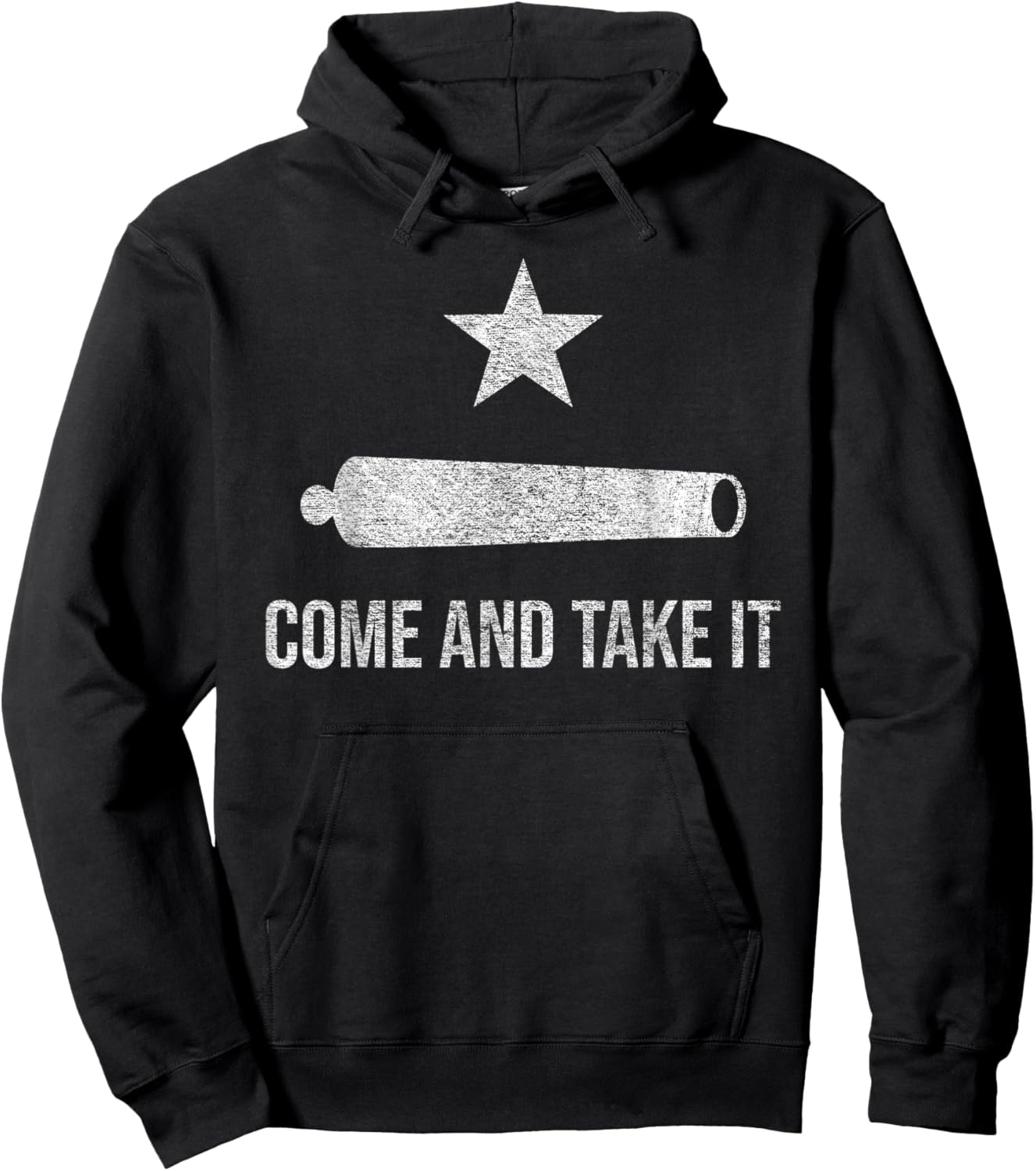 Come and Take It Flag Texas Pride Gonzales Cannon Hoodie - Hoodie | Black