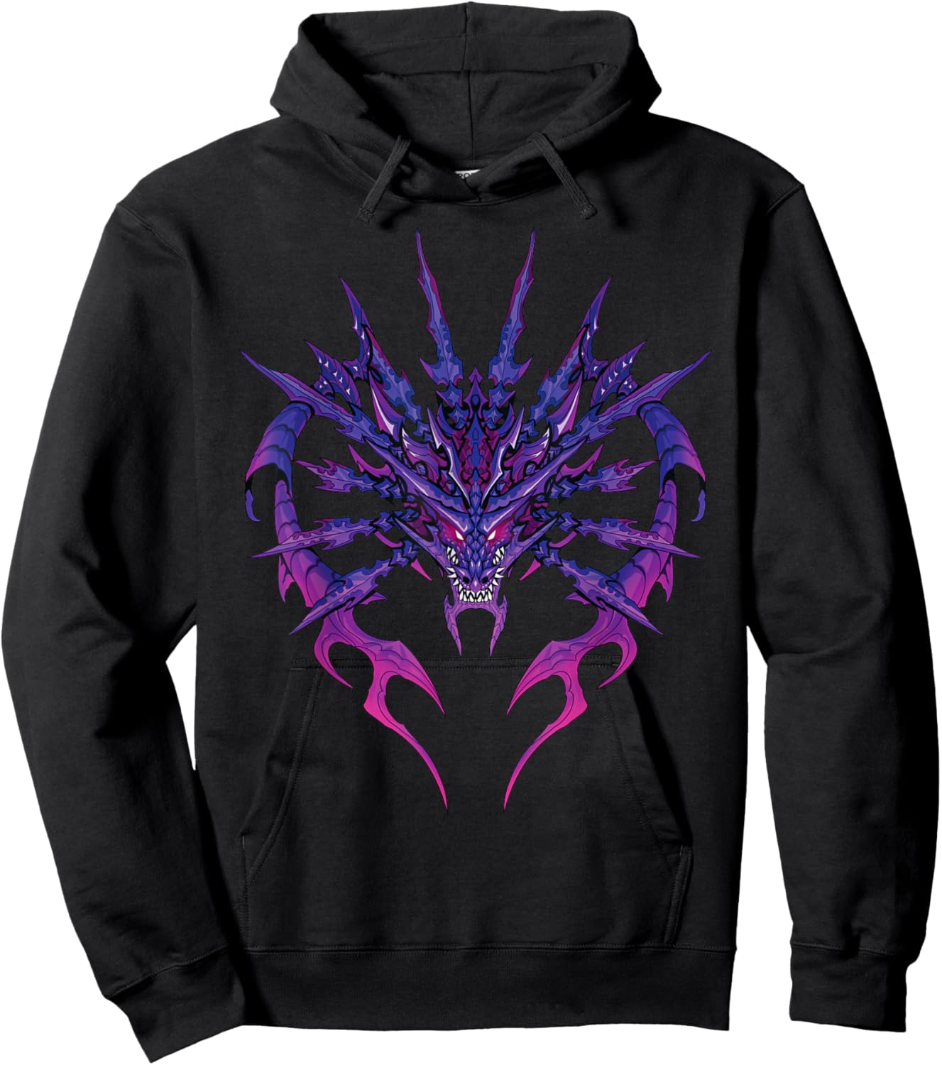 Purple sword dragon Hoodie - Hoodie | Black