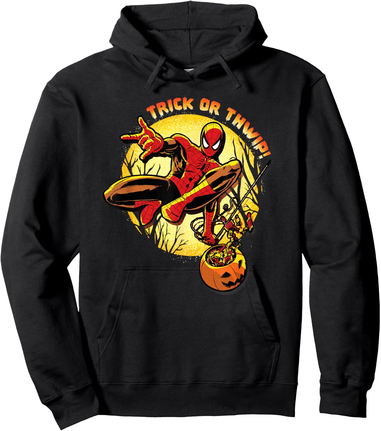 Marvel Super Heroes Spider-Man Trick or Thwip! Halloween Hoodie - Hoodie | Black