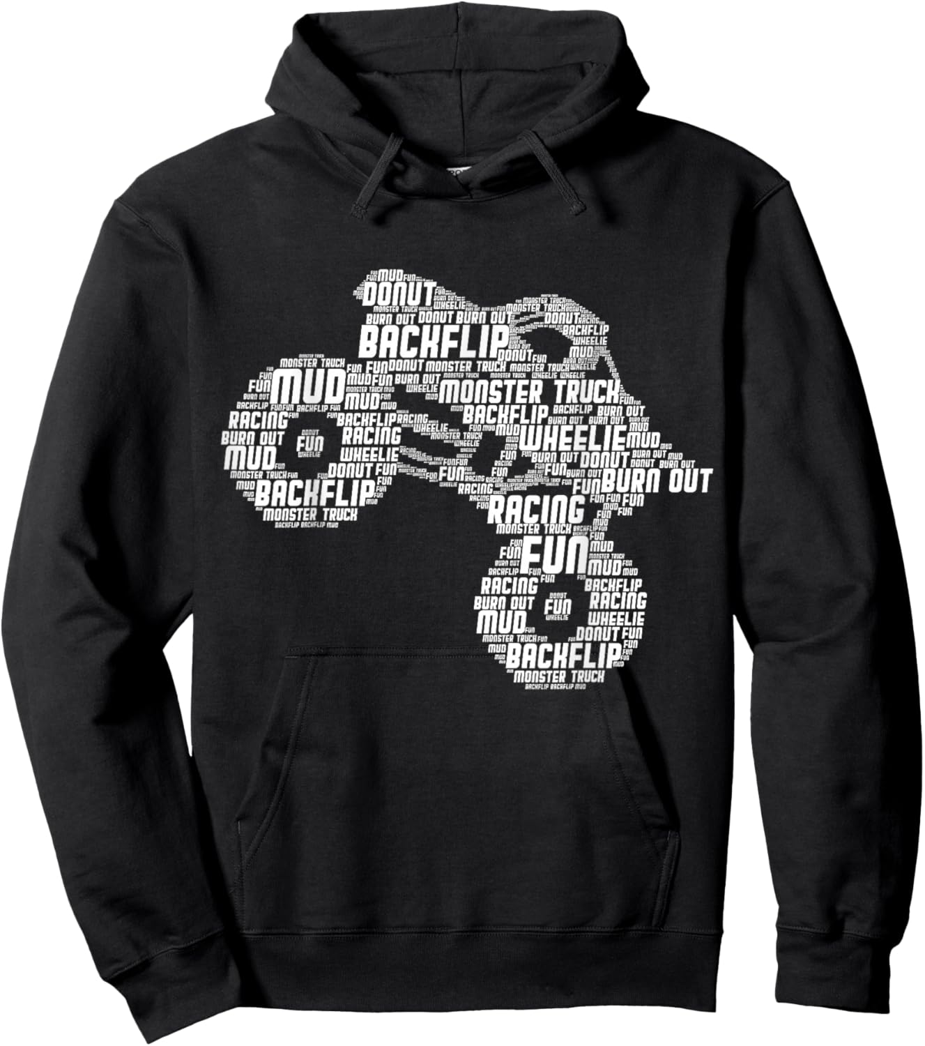 Monster Truck Boys Children Hoodie - Hoodie | Black