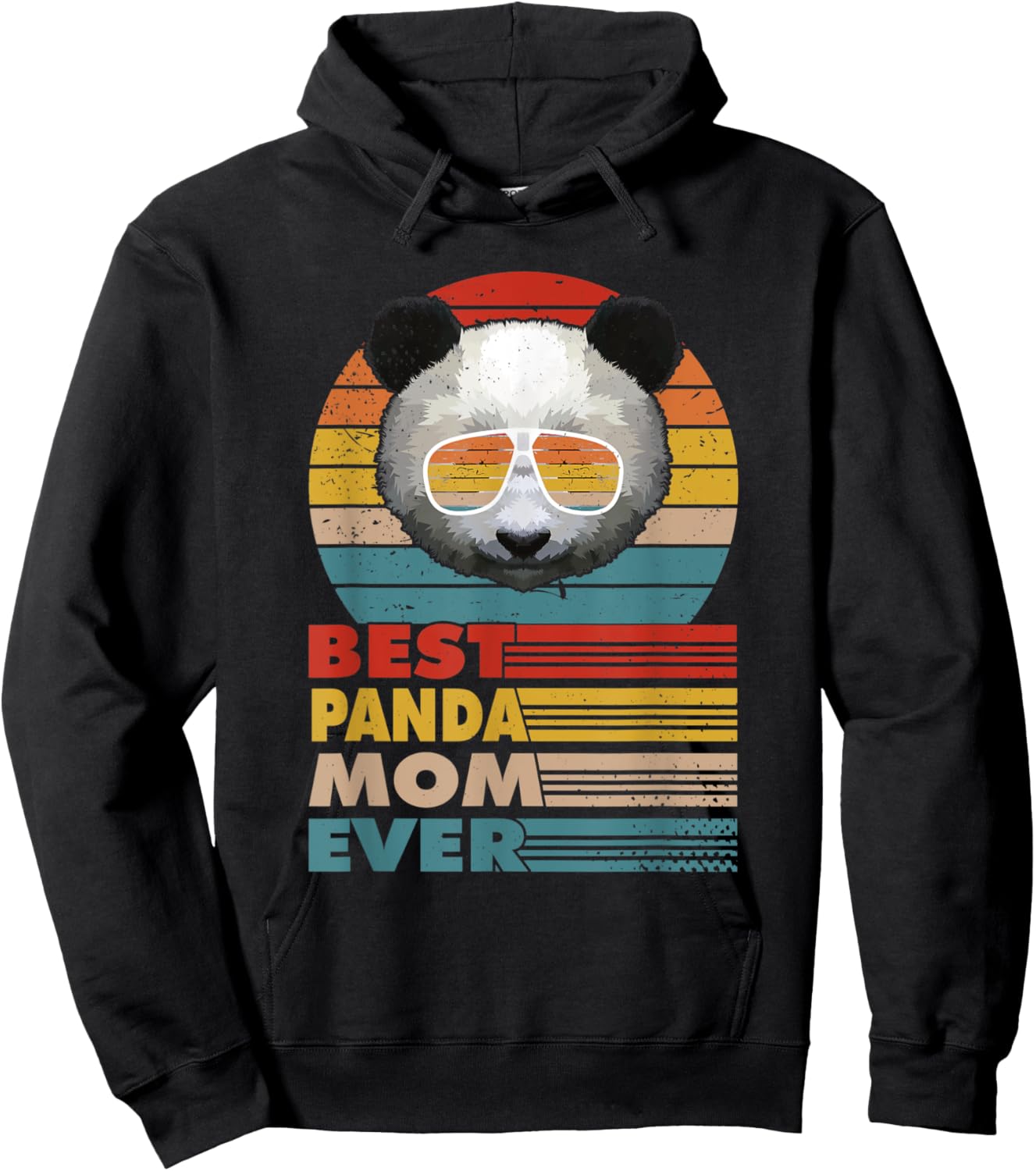 Best Panda Mom Ever for a Panda Lover Mothersday Hoodie - Hoodie | Black