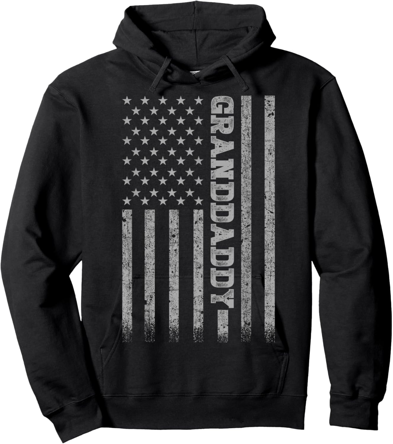 Granddaddy American Flag Hoodie - Hoodie | Black