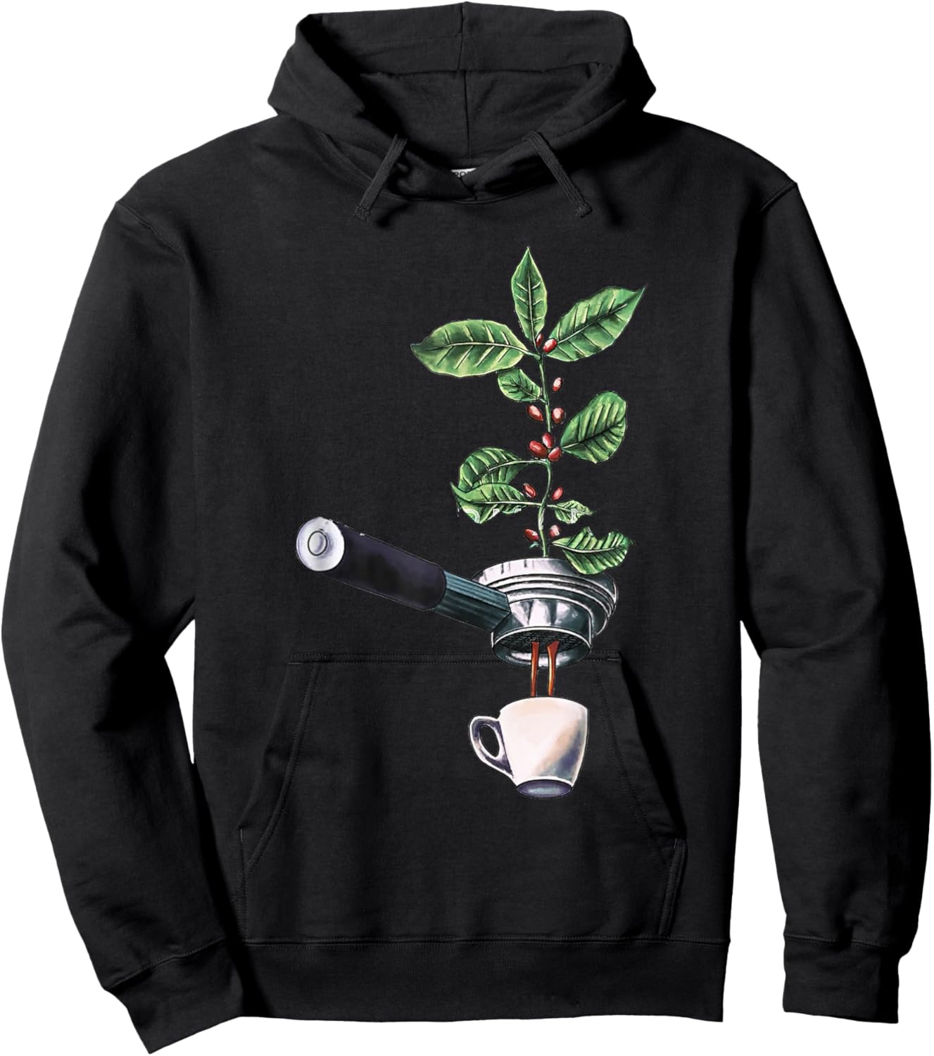 Coffee Plant Espresso Barista Hoodie - Hoodie | Black