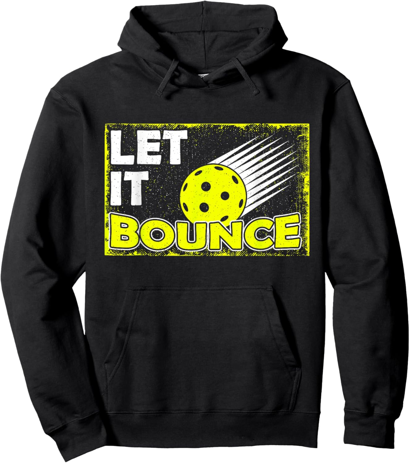 Let it Bounce I Funny Prickleball Player Love Fan Hoodie - Hoodie | Black