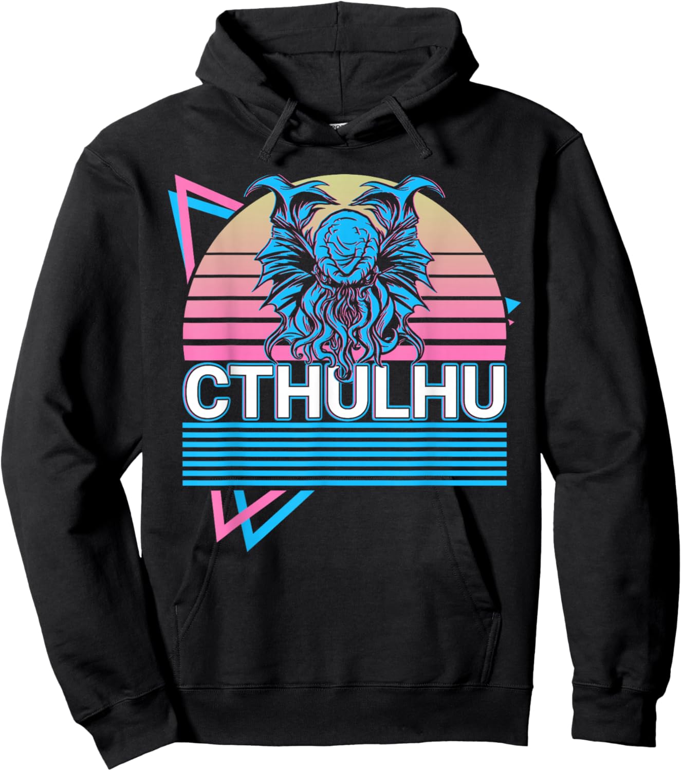 Cthulhu Horror Necronomicon Monster Lovecraftian Retro Hoodie - Hoodie | Black