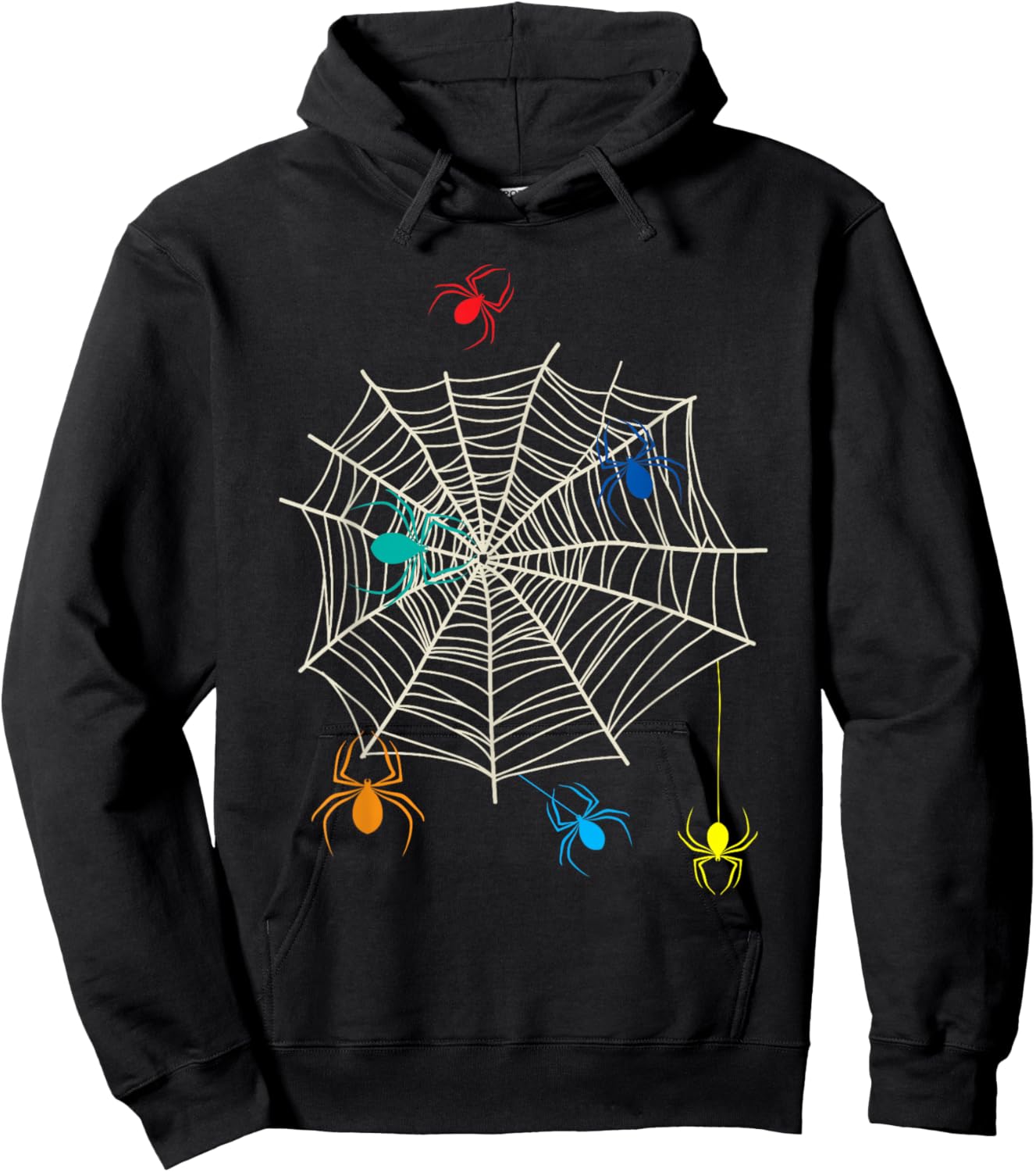 Spider Web Arachnophile Spider Lover Insect Cobweb Hoodie - Hoodie | Black