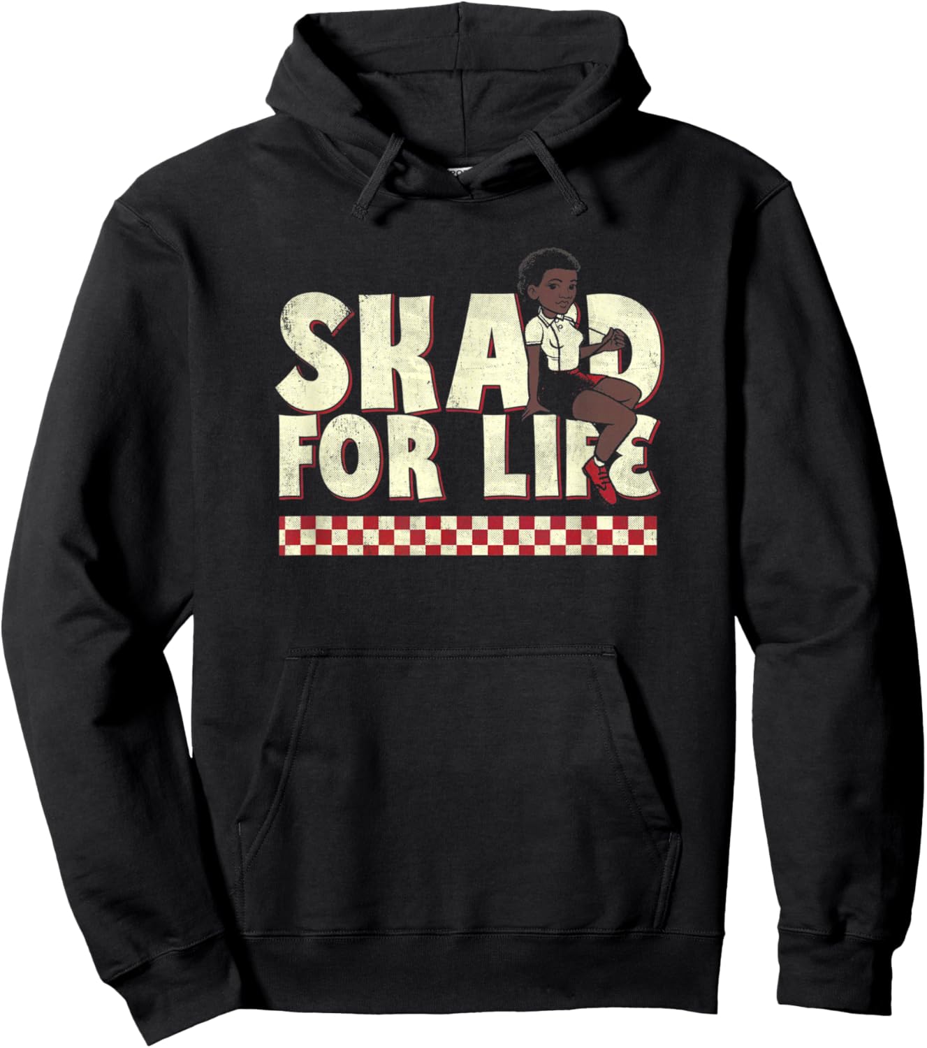 Ska'd For Life - Rude Girl / Rude Boy Reggae Band Ska Music Hoodie - Hoodie | Black