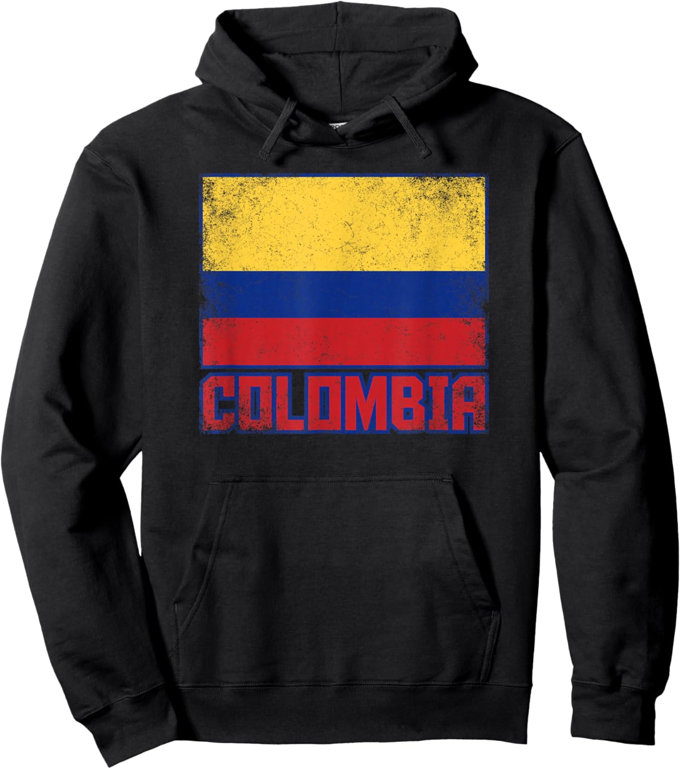 Colombia Flag Vintage Retro Country Colombian Pride Hoodie - Hoodie | Black