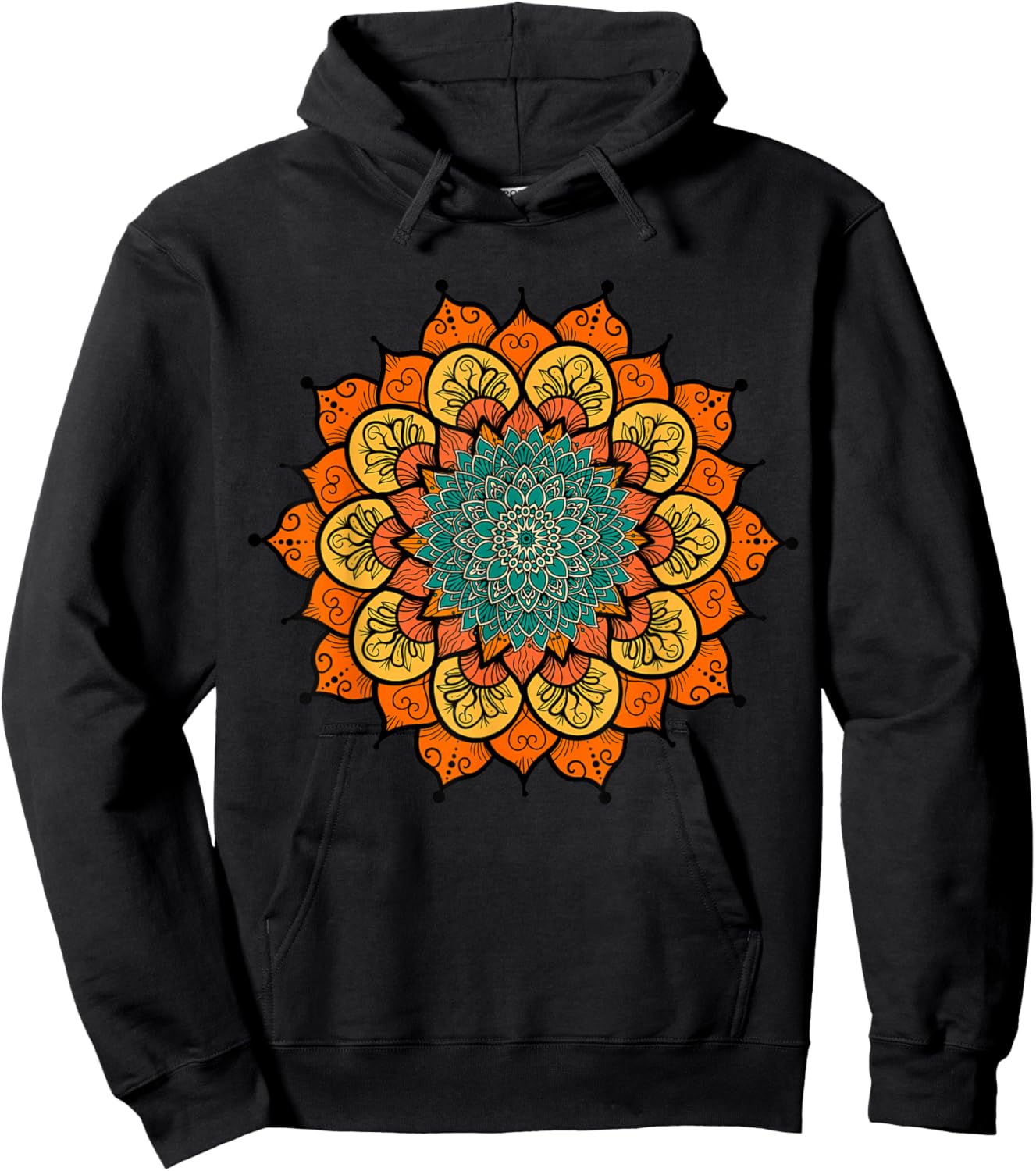 Kaleidoscope Color Patterns Hoodie - Hoodie | Black