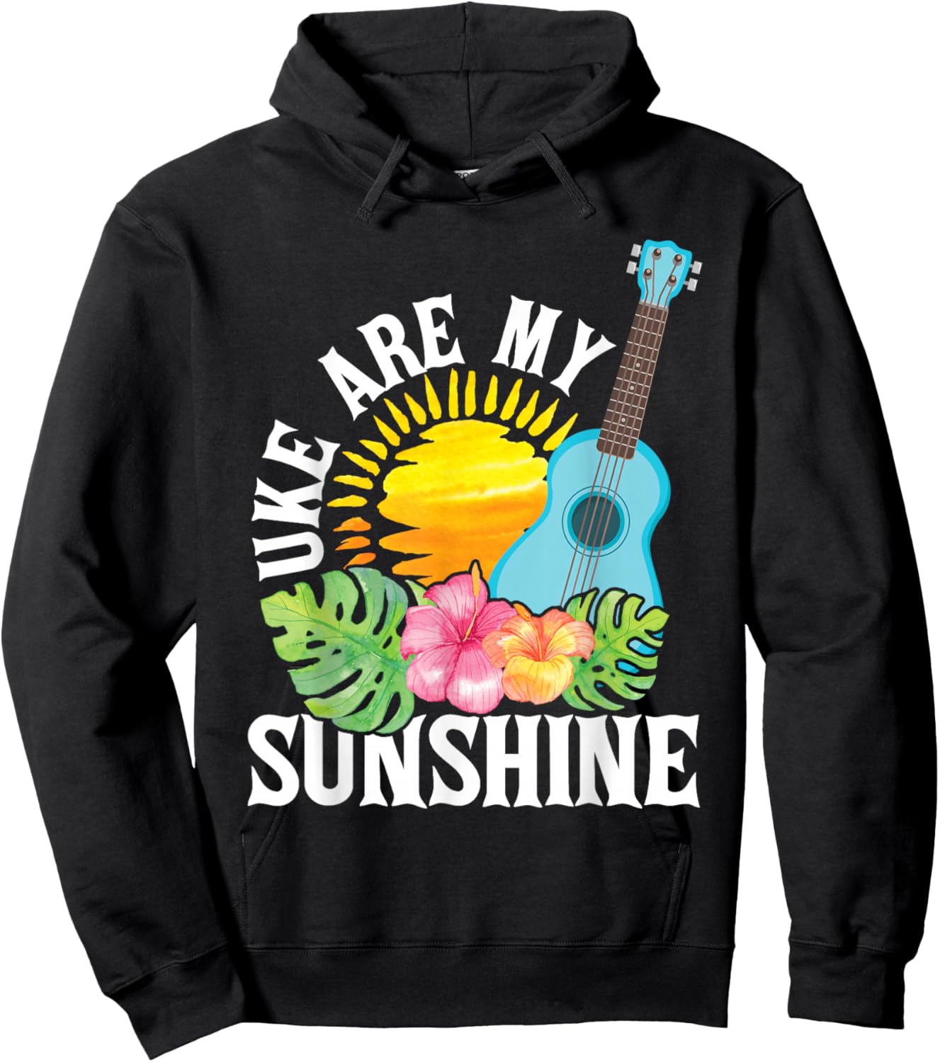 Uke are My Sunshine - Ukulele Player Ukulelist Hoodie - Hoodie | Black