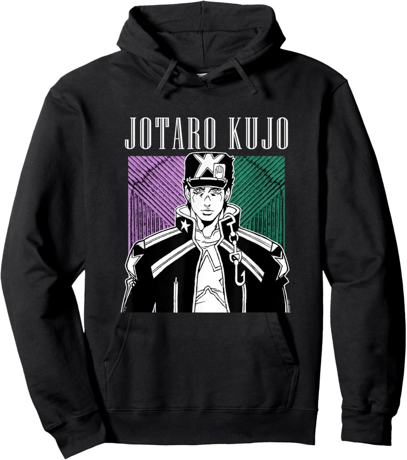 JoJo Part 6 Stone Ocean Jotaro Kujo Star Platinum The World Hoodie - Hoodie | Black