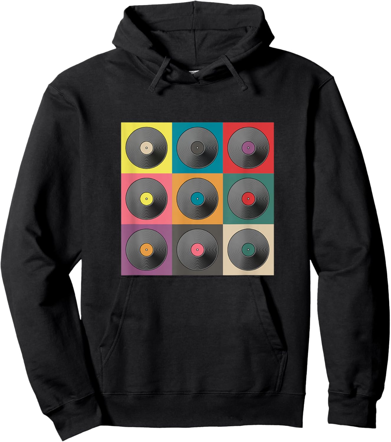 Gallery of LPs. Music, dance, oldies, record collection Hoodie - Hoodie | Black