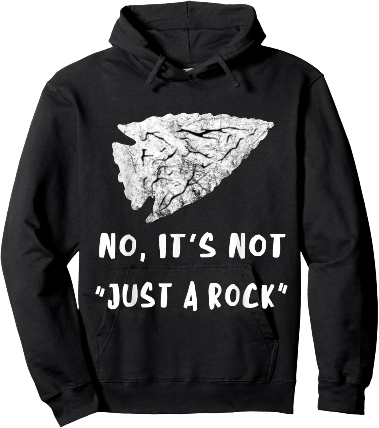 Arrowhead Hunter Relic No It's Just Not A Rock Flintknappers Hoodie - Hoodie | Black