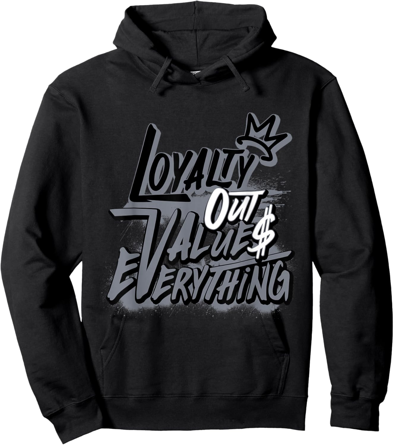 Retro Cool Grey 11s Loyalty Out Value Shoes 11 Cool Grey Hoodie - Hoodie | Black