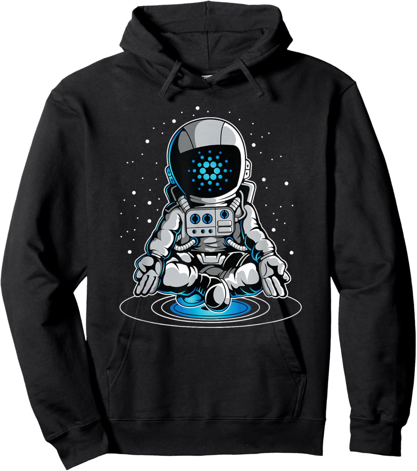 Cool Cardano Space Suite Shirt, ADA Coin Cryptocurrency Hoodie - Hoodie | Black