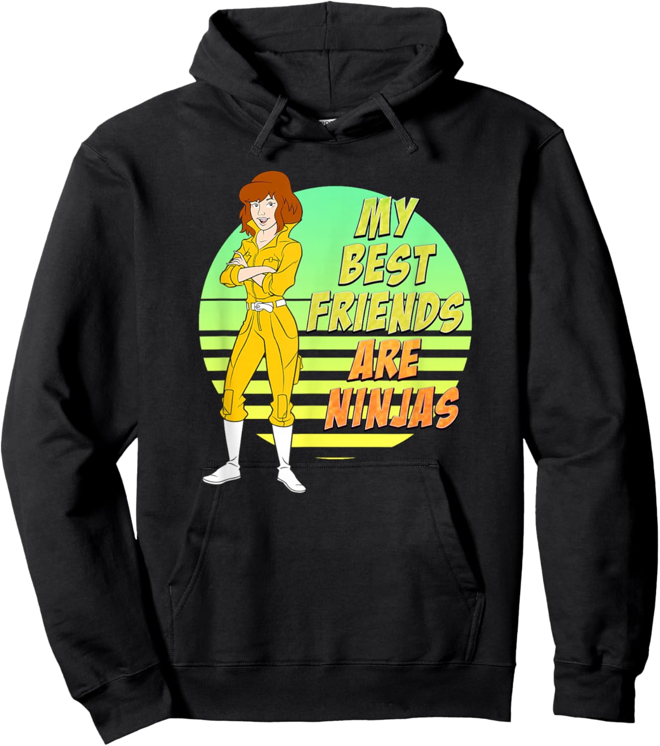 April O'Neil - My Best Friends are Ninjas Hoodie - Hoodie | Black