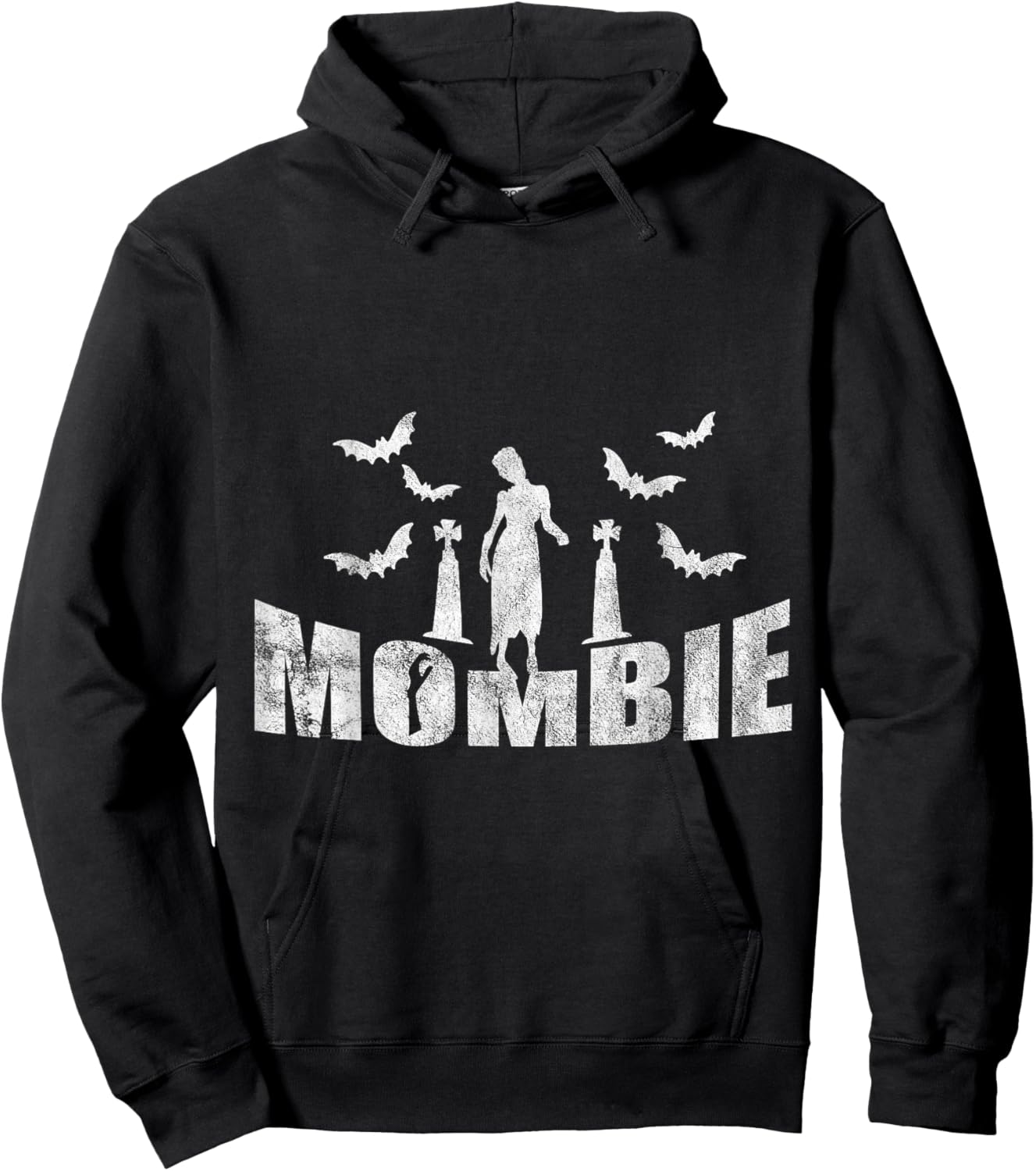 Halloween Mombie Mother Loves Zombie Hoodie - Hoodie | Black
