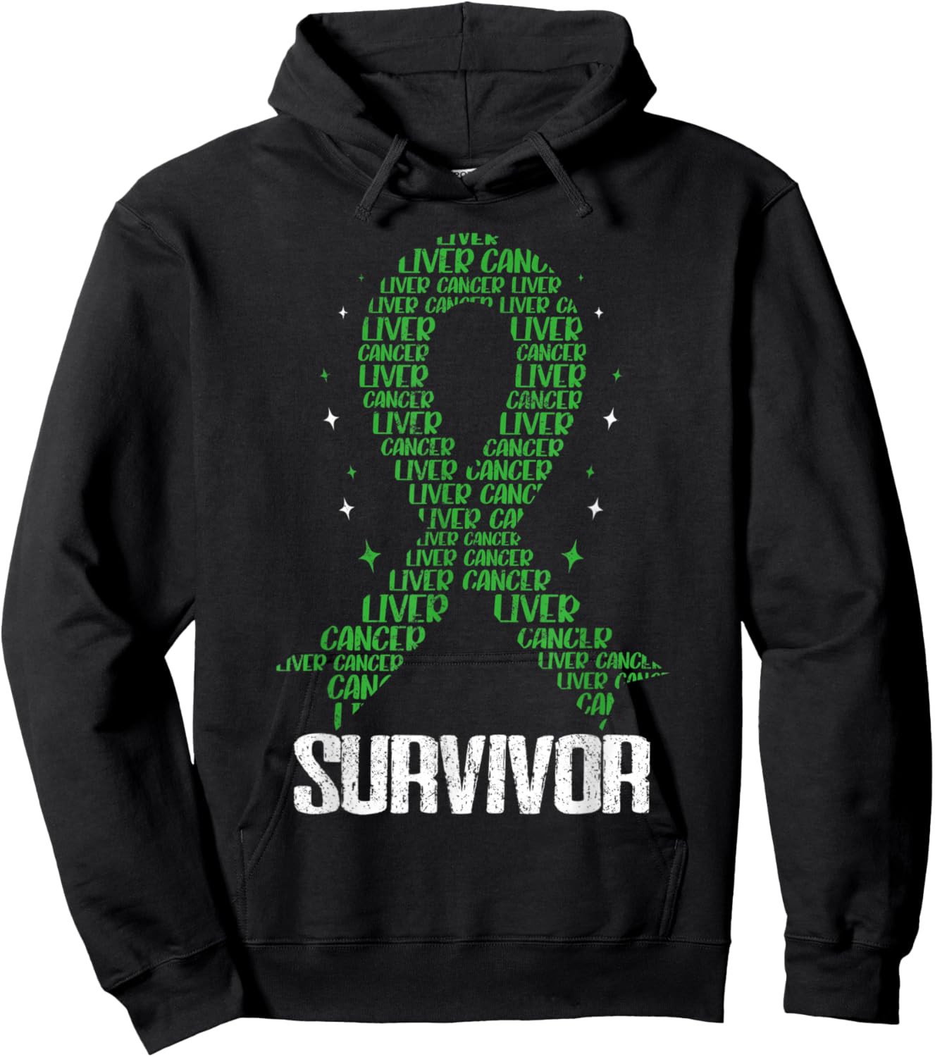 Liver Cancer Awareness Chemo Hepatic Malignancy Hoodie - Hoodie | Black