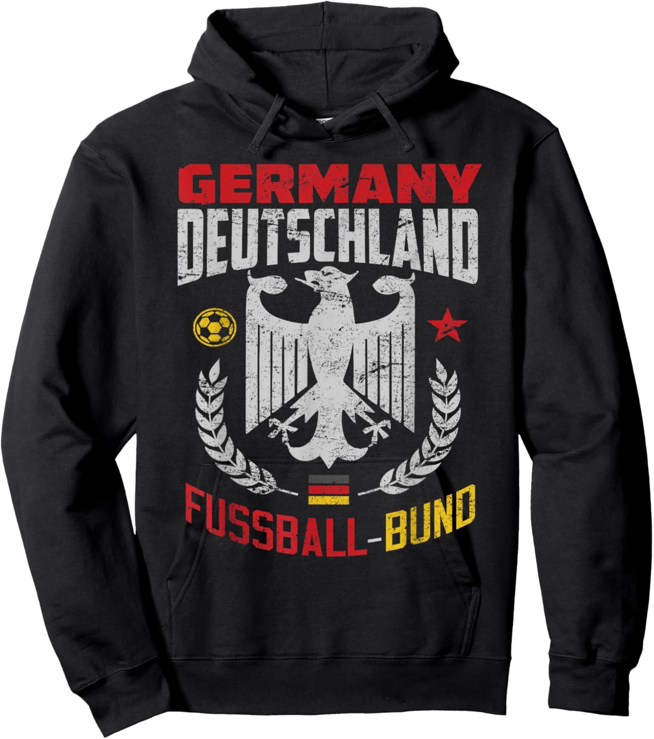 German Football Flag for Germany Germans Soccer Fans Hoodie - Hoodie | Black