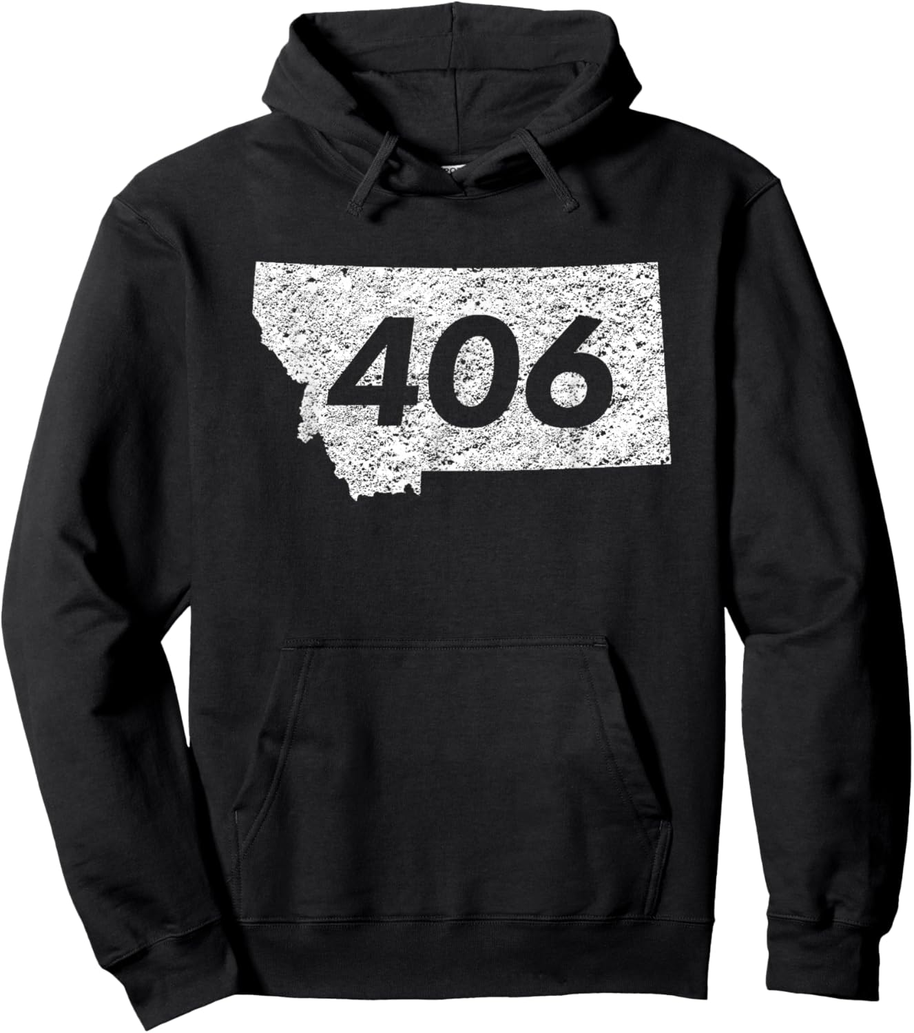 The Montana Moose Co Montana Retro Vintage Outdoors Mountain Graphic Design Hoodie - Hoodie | Black