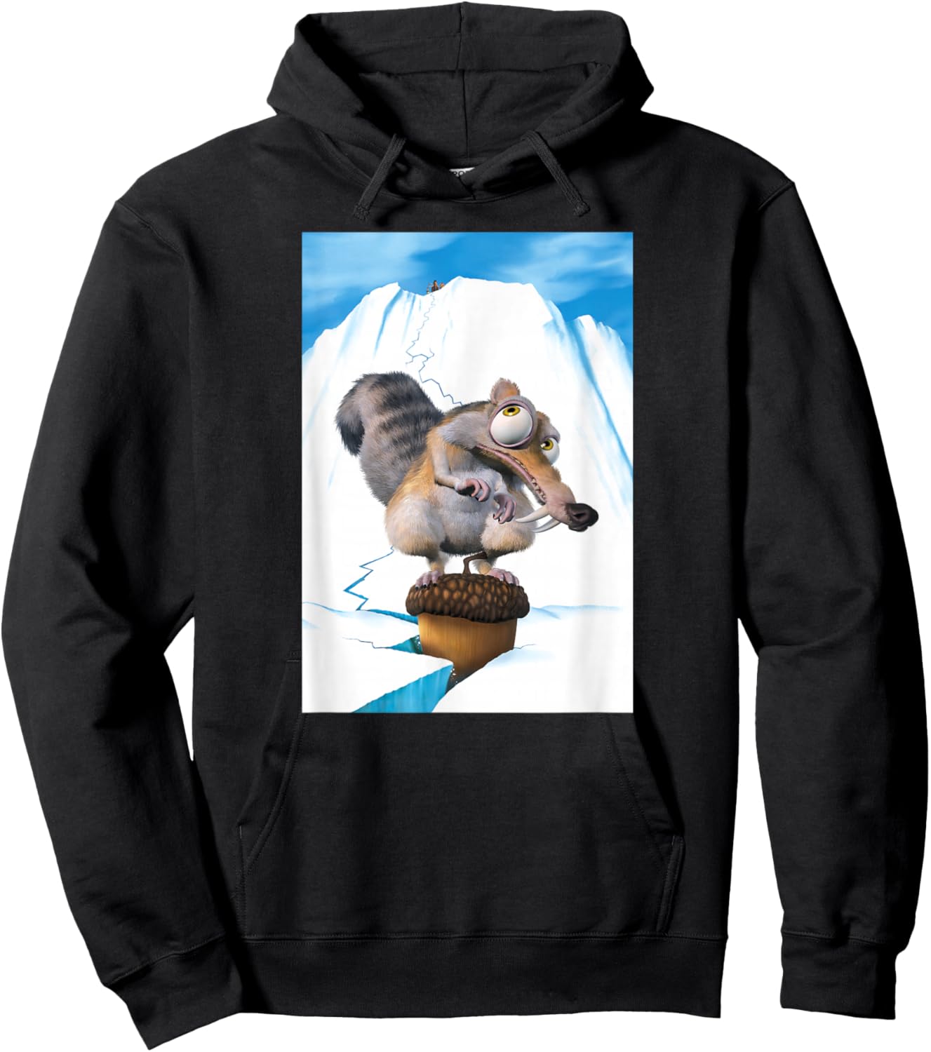 Ice Age Scrat Iceberg Crack Hoodie - Hoodie | Black