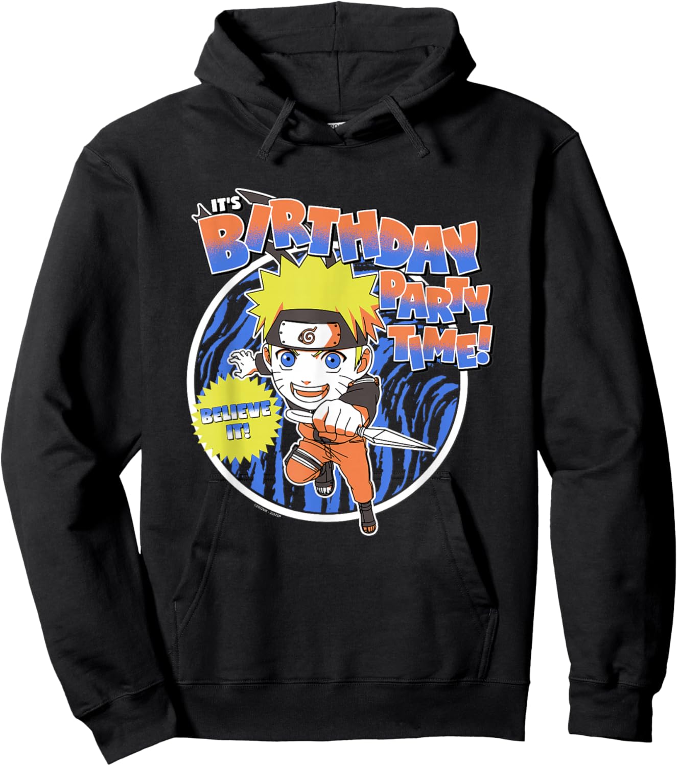 Naruto Shippuden Birthday Party Anime Hoodie - Hoodie | Black