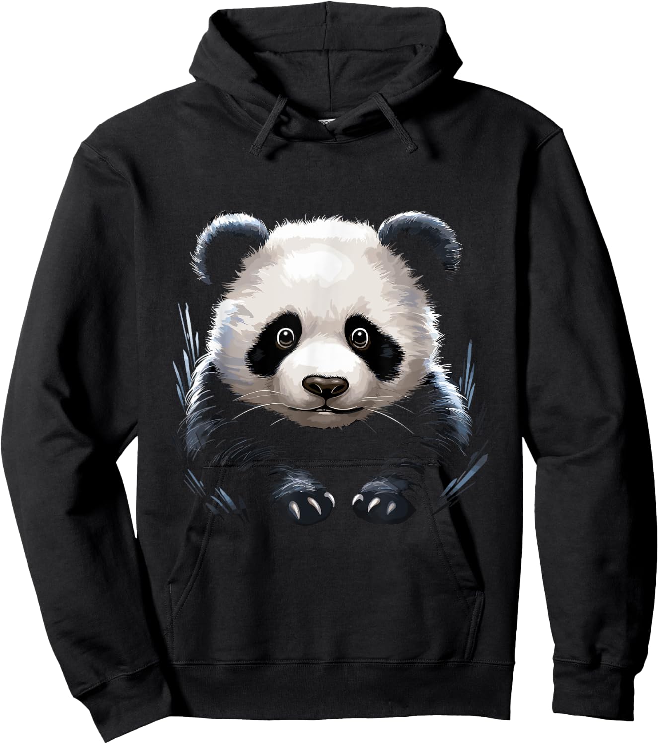 Panda Happy fun graphic great for School Anime Japanese Hoodie - Hoodie | Black