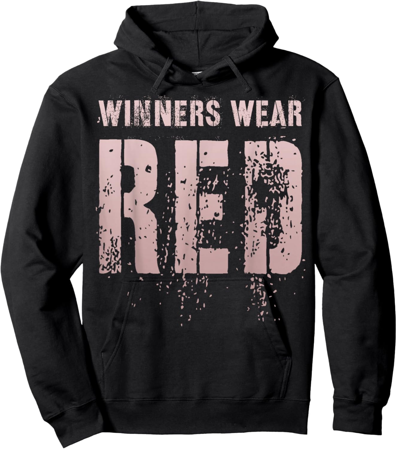Vintage WINNERS WEAR RED Summer Camp Let's Go Team War Game Hoodie - Hoodie | Black
