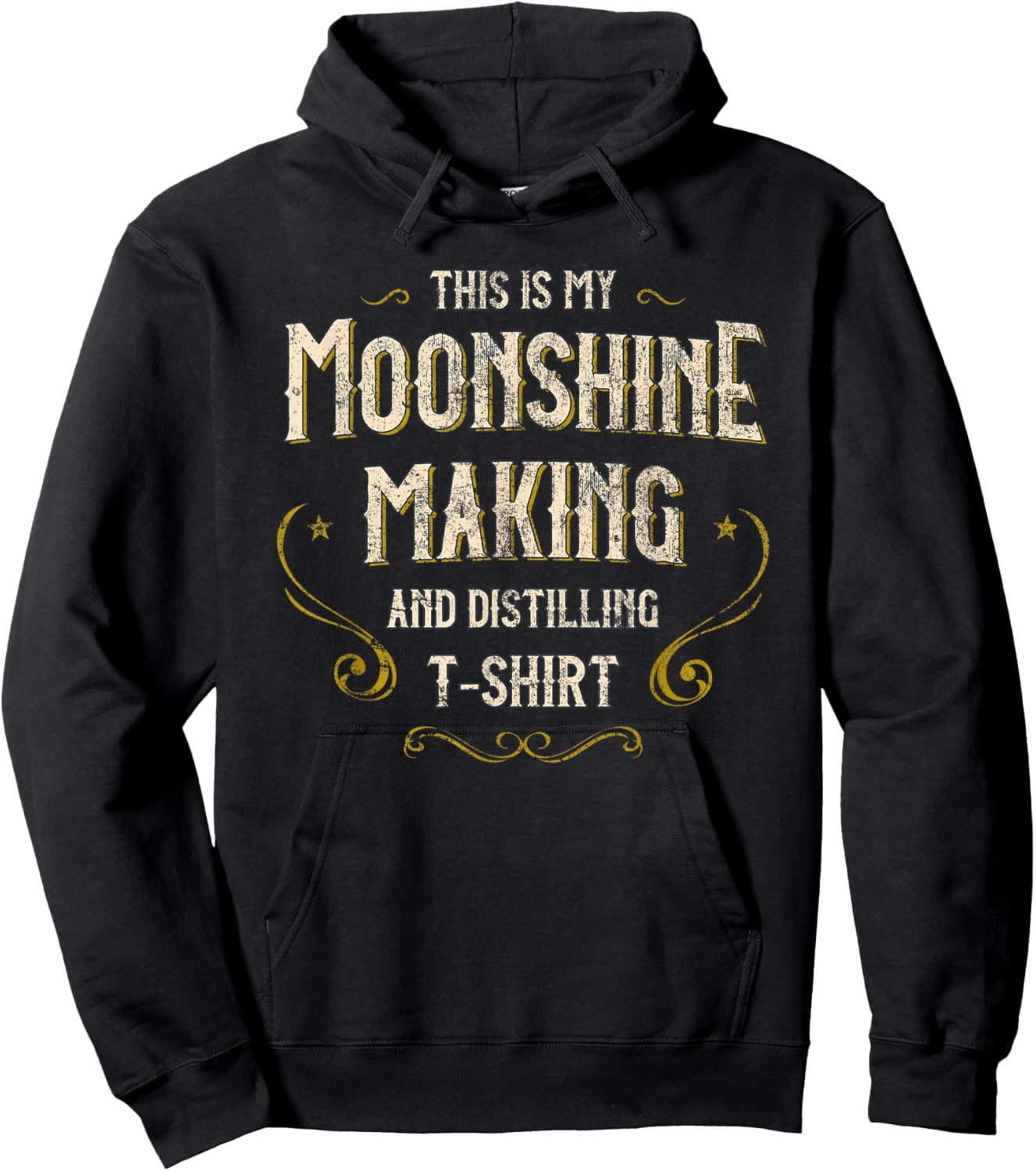 Vintage My Moonshine Making And Distilling Accessories Hoodie - Hoodie | Black
