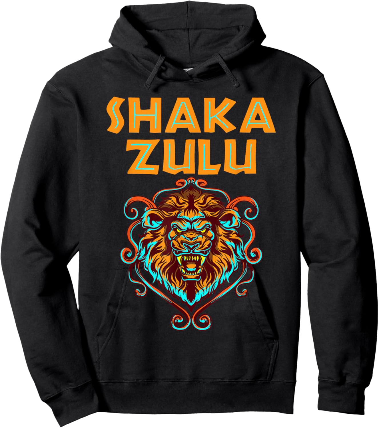 Africa Pride Zulu Warrior Shaka Lion African Tribe King Zulu Hoodie - Hoodie | Black