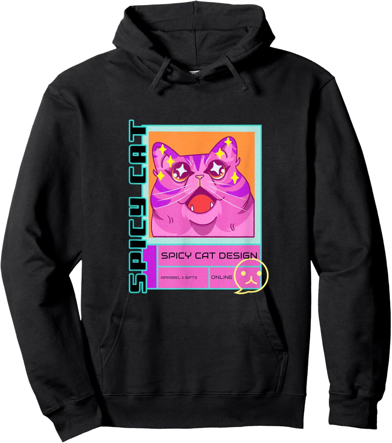 SPICY CAT DESIGN OFFICIAL LOGO CRAZY KITTY MASCOTT Women Hoodie - Hoodie | Black
