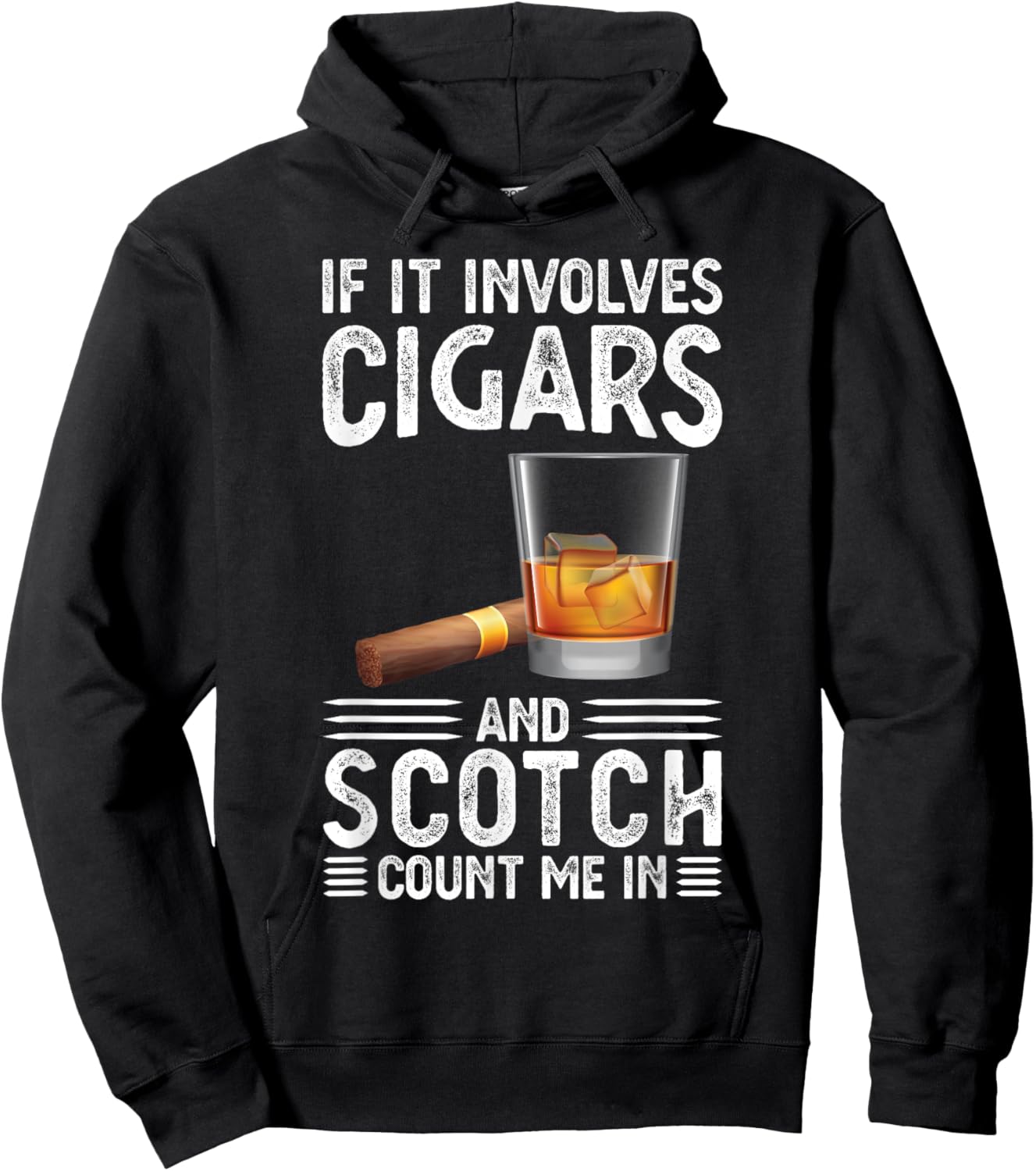 If it includes cigars and scotch cigars Hoodie - Hoodie | Black