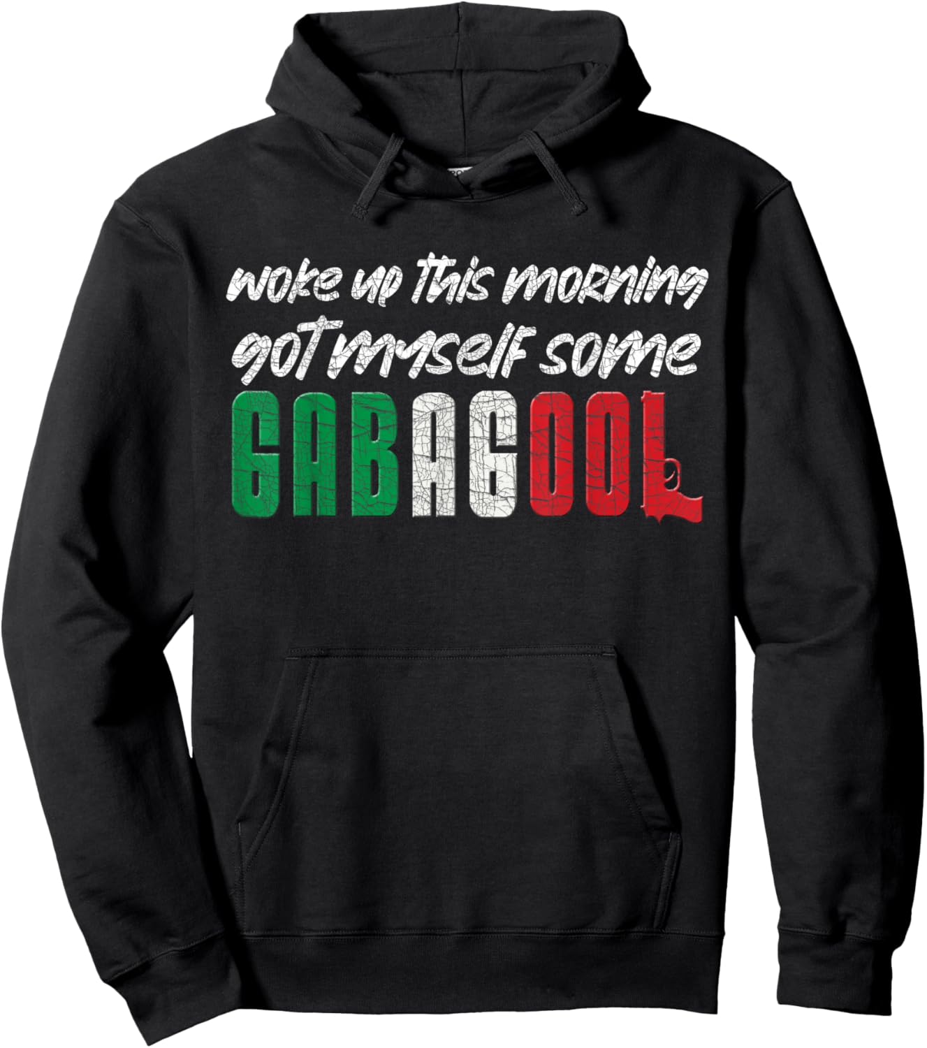 Gabagool Italian Pride Funny Quotes Columbus Day Gabagool Hoodie - Hoodie | Black