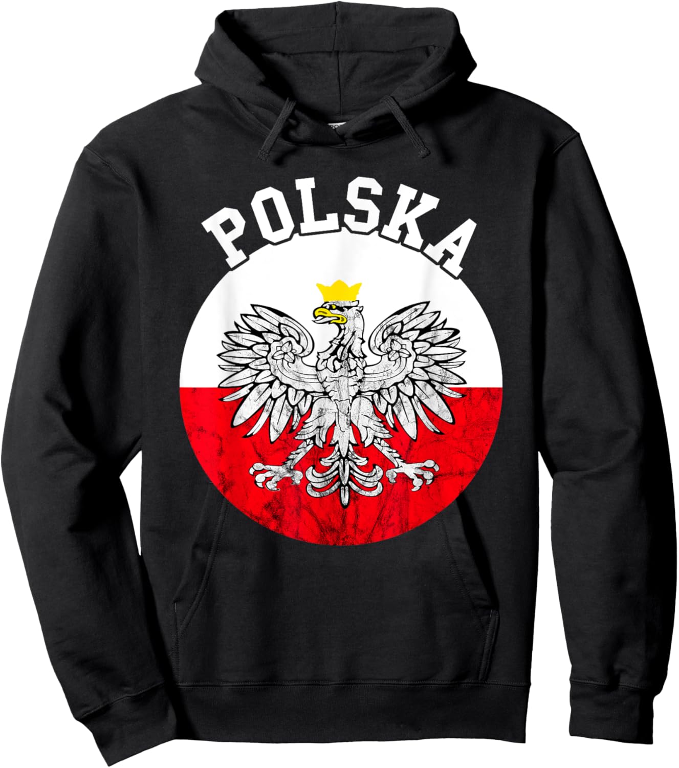 Poland Flag Polish Eagle Polish Pride Polska Polish Roots Hoodie - Hoodie | Black