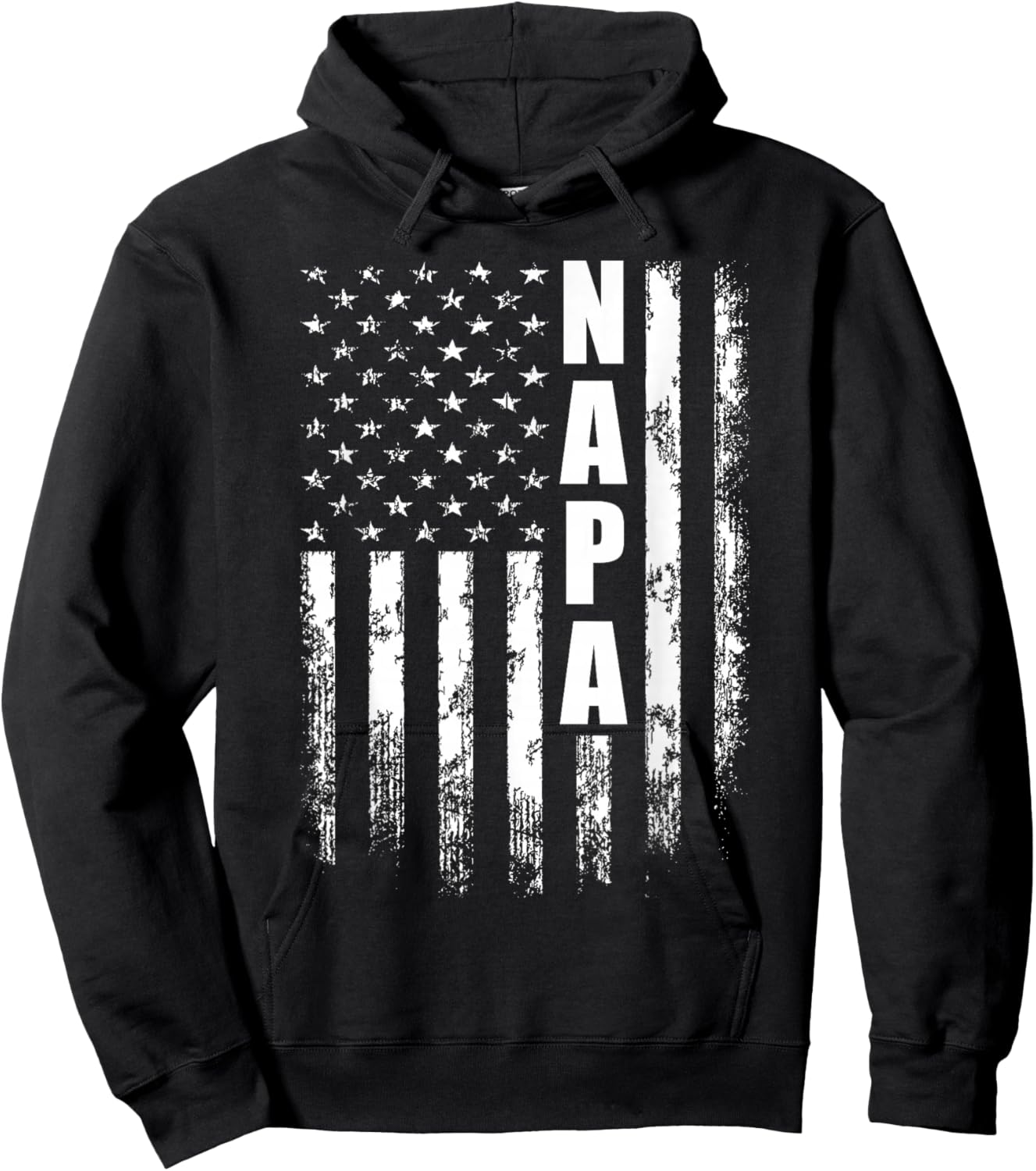 Napa Father's Day American Flag 4th of July Hoodie - Hoodie | Black