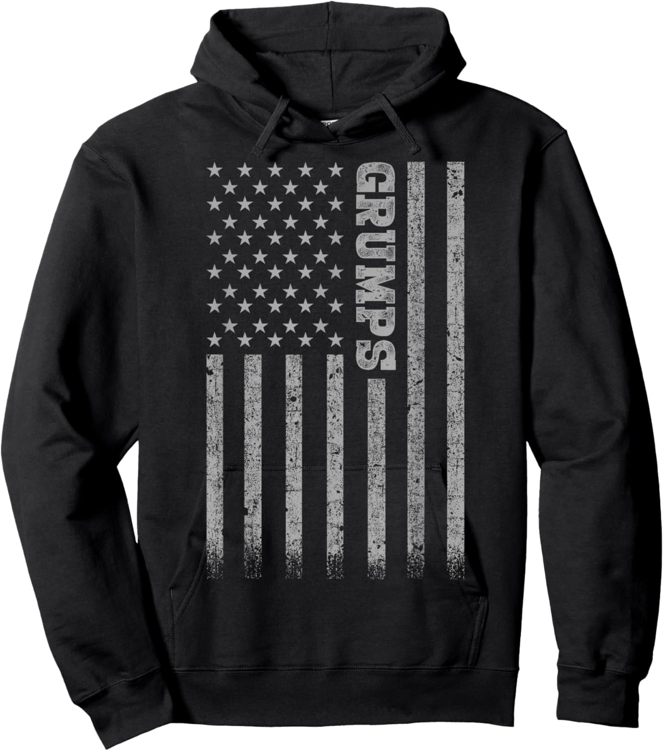 Grumps American Flag Hoodie - Hoodie | Black